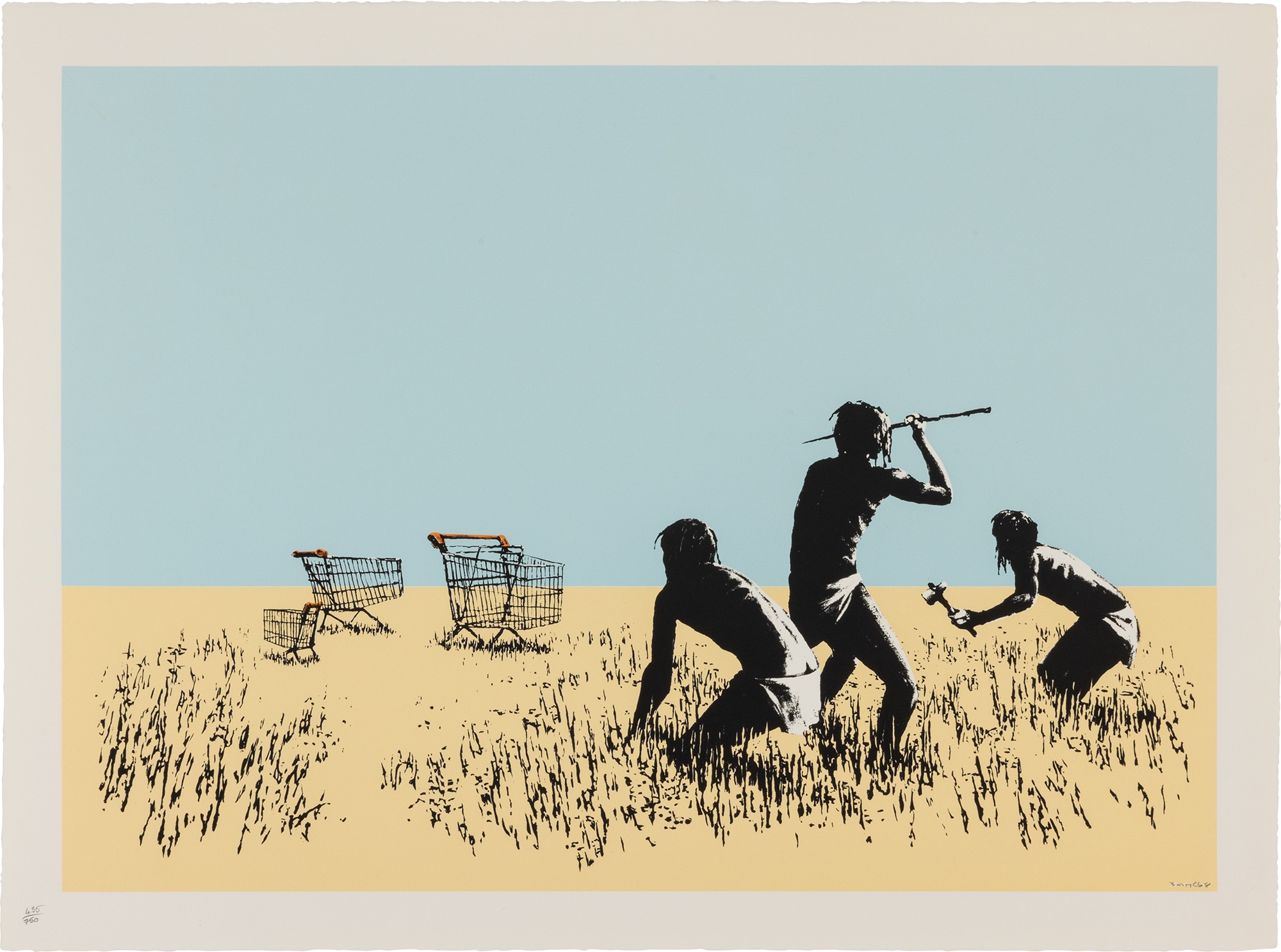 <p><strong>BANKSY</strong> <em>Trolleys (Colour),</em> 2007</p>