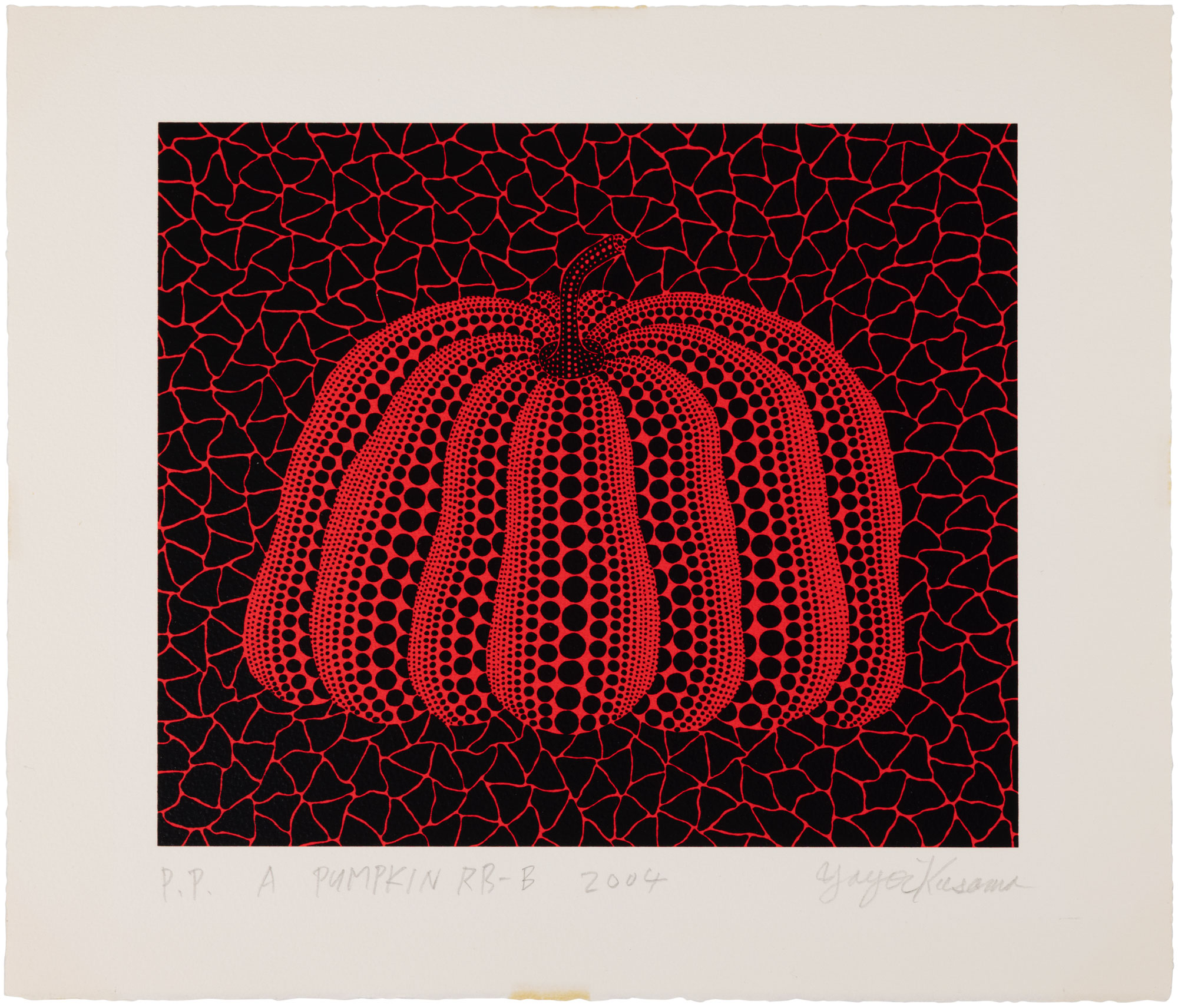 <p><strong>YAYOI KUSAMA</strong>&nbsp;<em>A Pumpkin RB-B (K. 328)</em></p>

