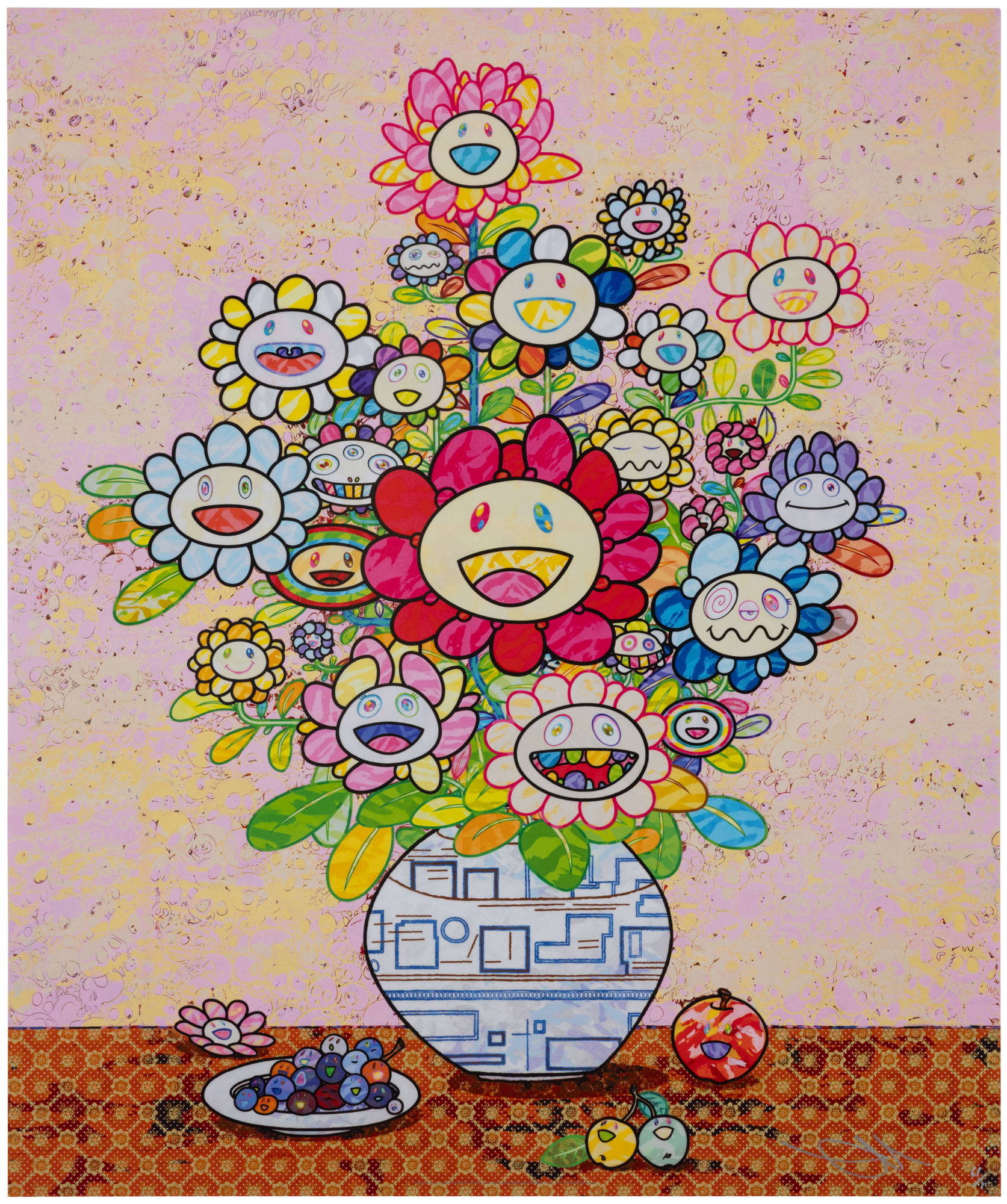 <p><strong>TAKASHI MURAKAMI</strong> <em>Zao Wu Kee's longing for flower paintings; and Homage to Song Li Song's "Flower Basket"</em>, 2025</p>