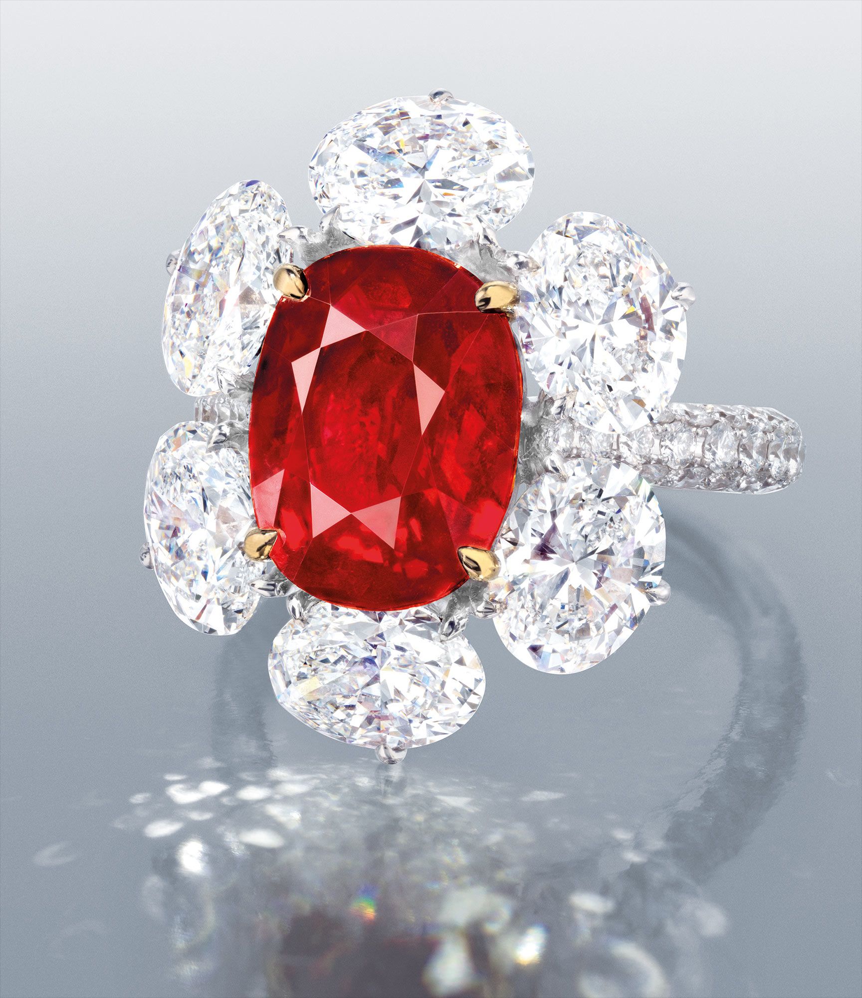 A Rare and Very Fine Ruby and Diamond Ring