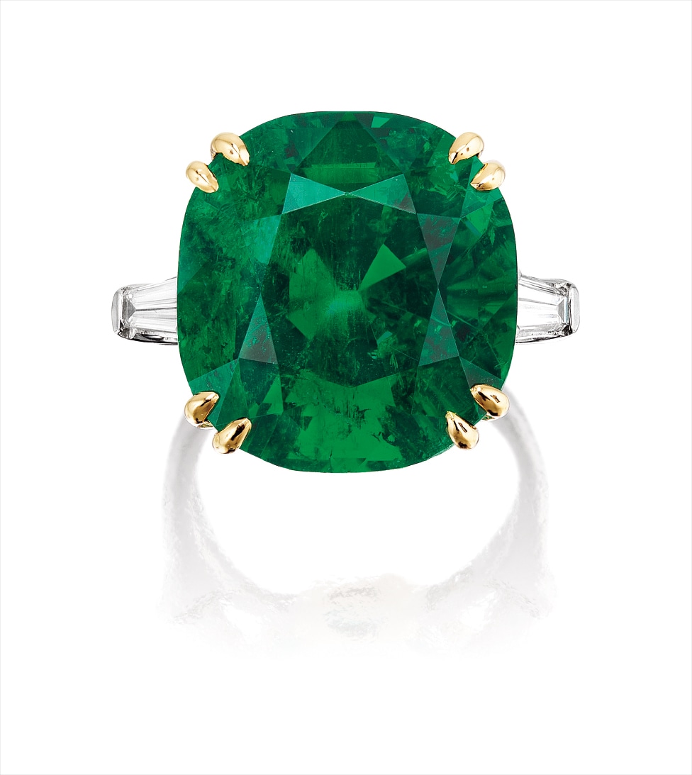 A Fine and Rare Emerald and Diamond Ring, Graff