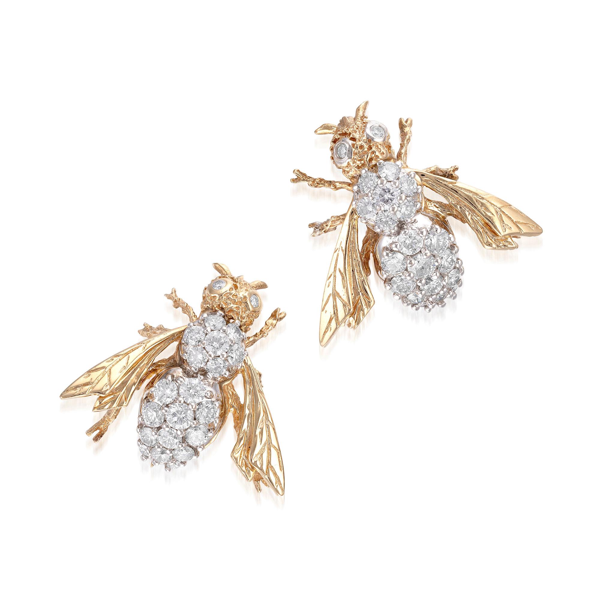 <p><em>Pair of Diamond Brooches</em></p>