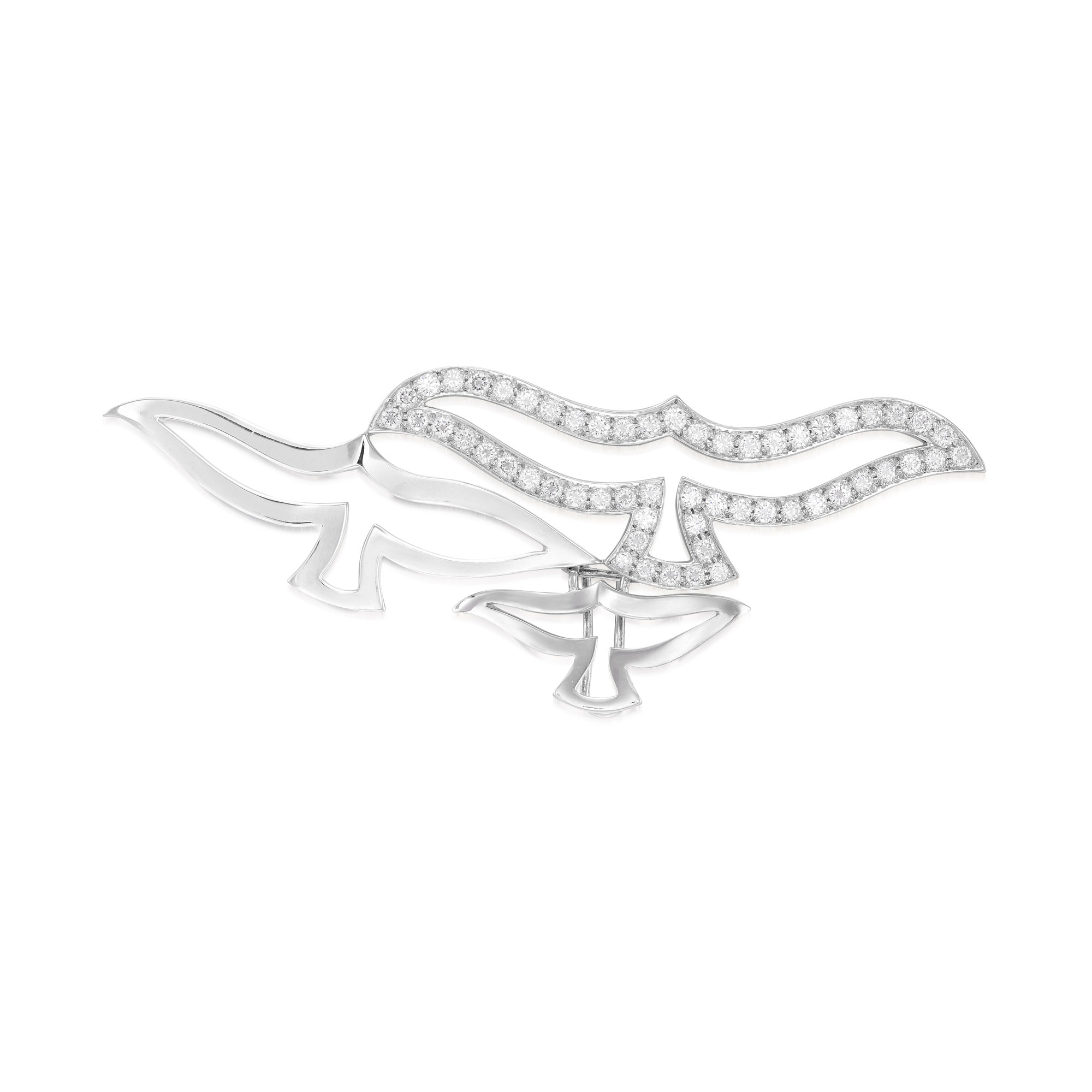 <p><strong>CARTIER</strong> <em>Diamond Brooch/Lapel Clip, 'Dove'</em></p>