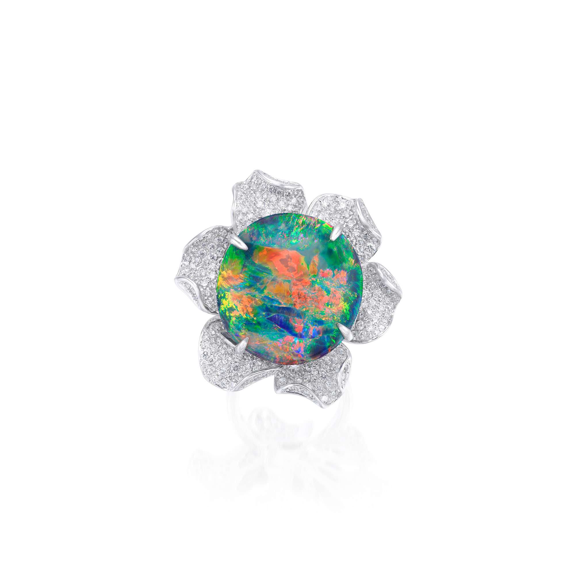<p><em>Black Opal and Diamond Ring</em></p>