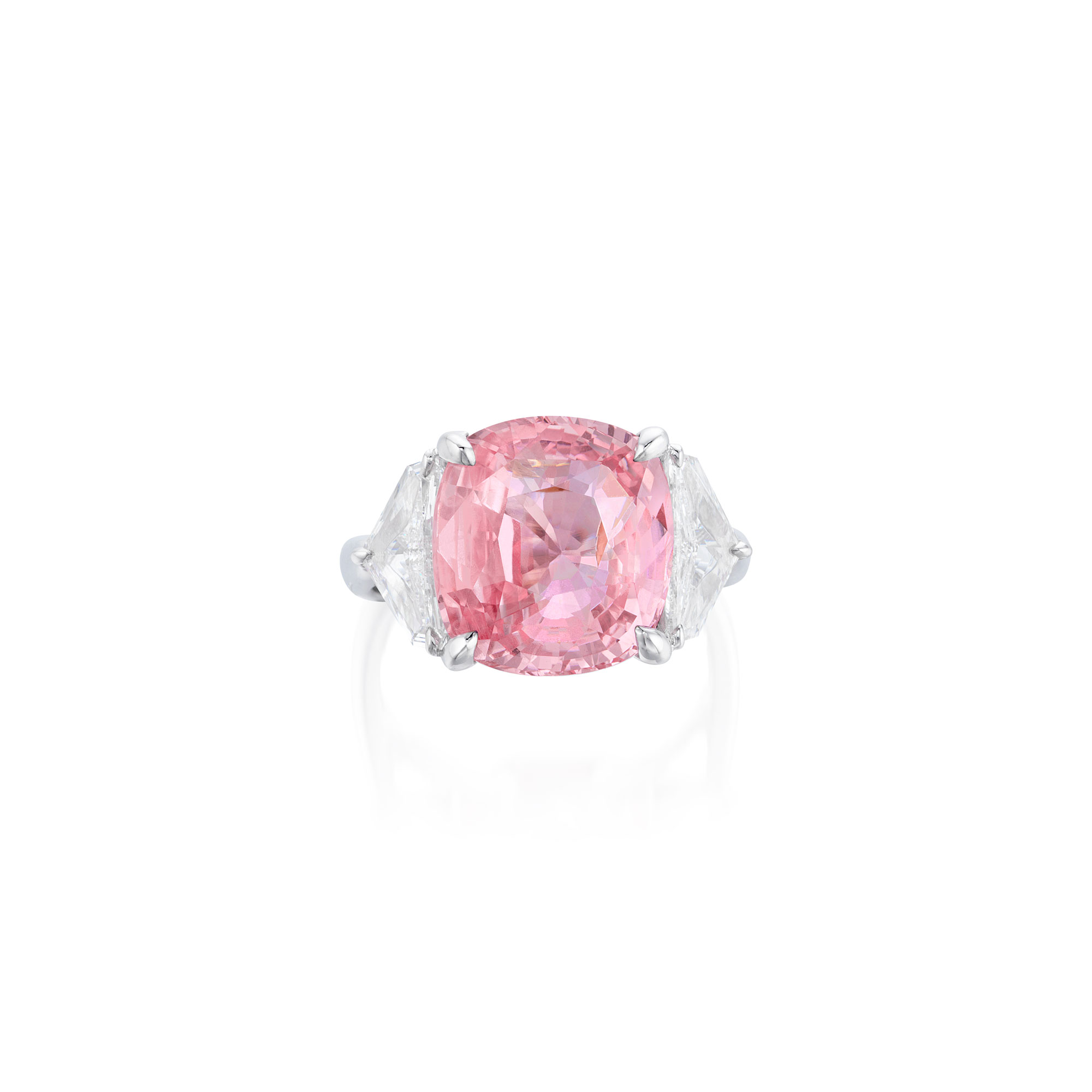 <p><em>Padparadscha Sapphire and Diamond Ring</em></p>