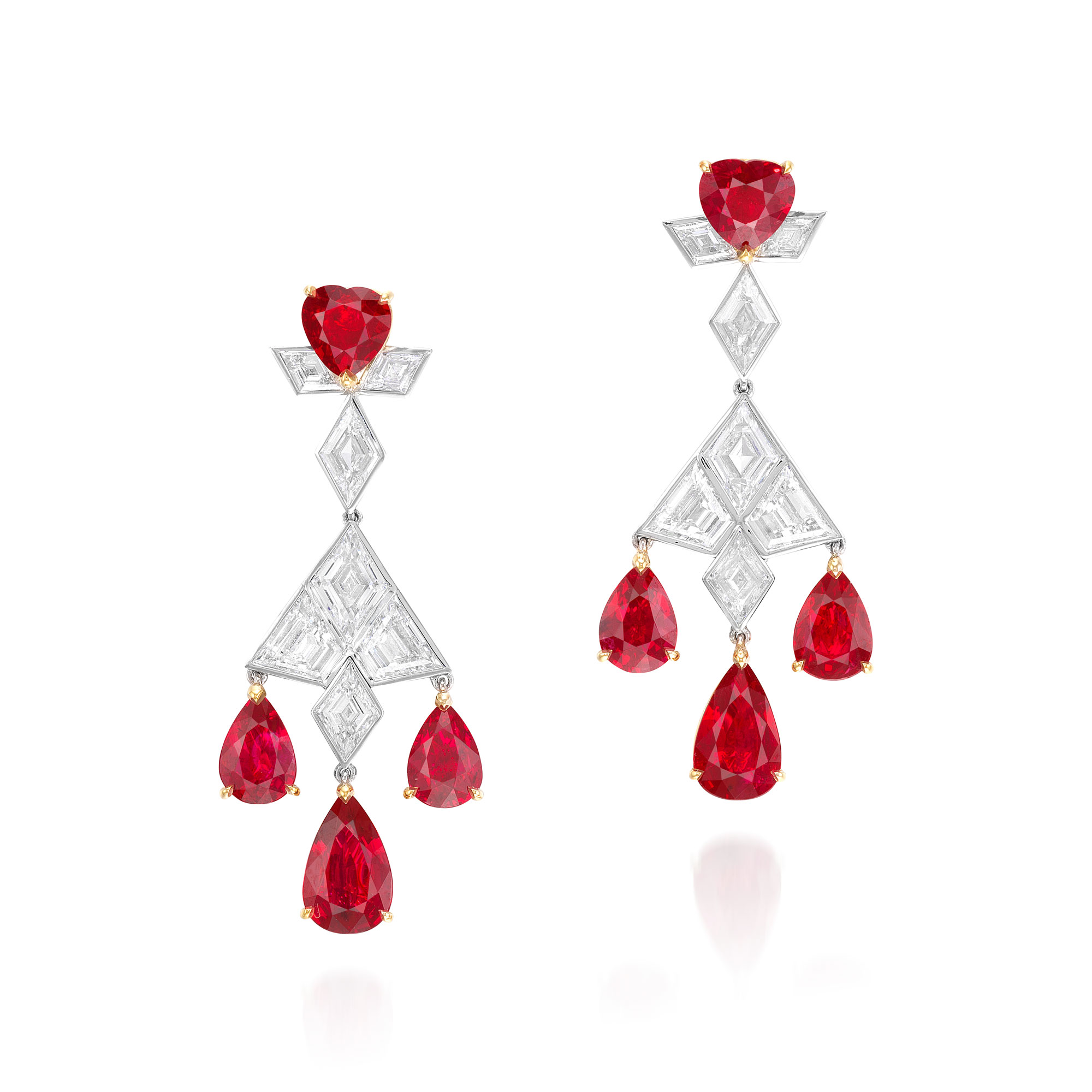 <p><em>Ruby and Diamond Earrings</em></p>