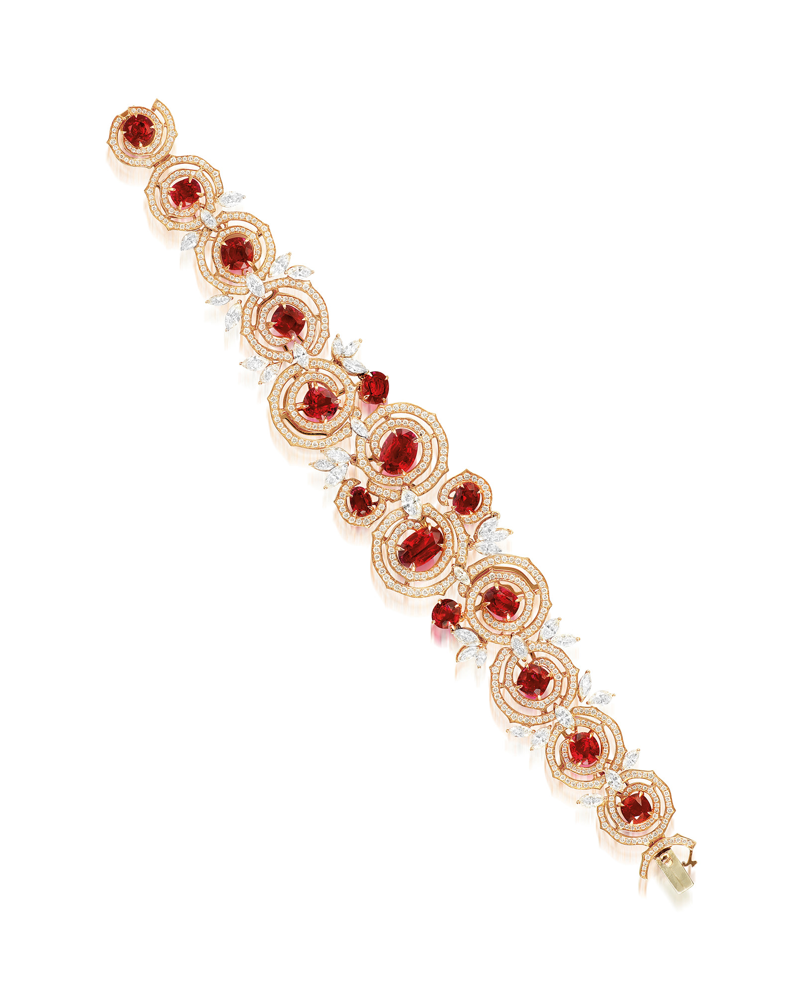 <p>A Ruby and Diamond Bracelet</p>
