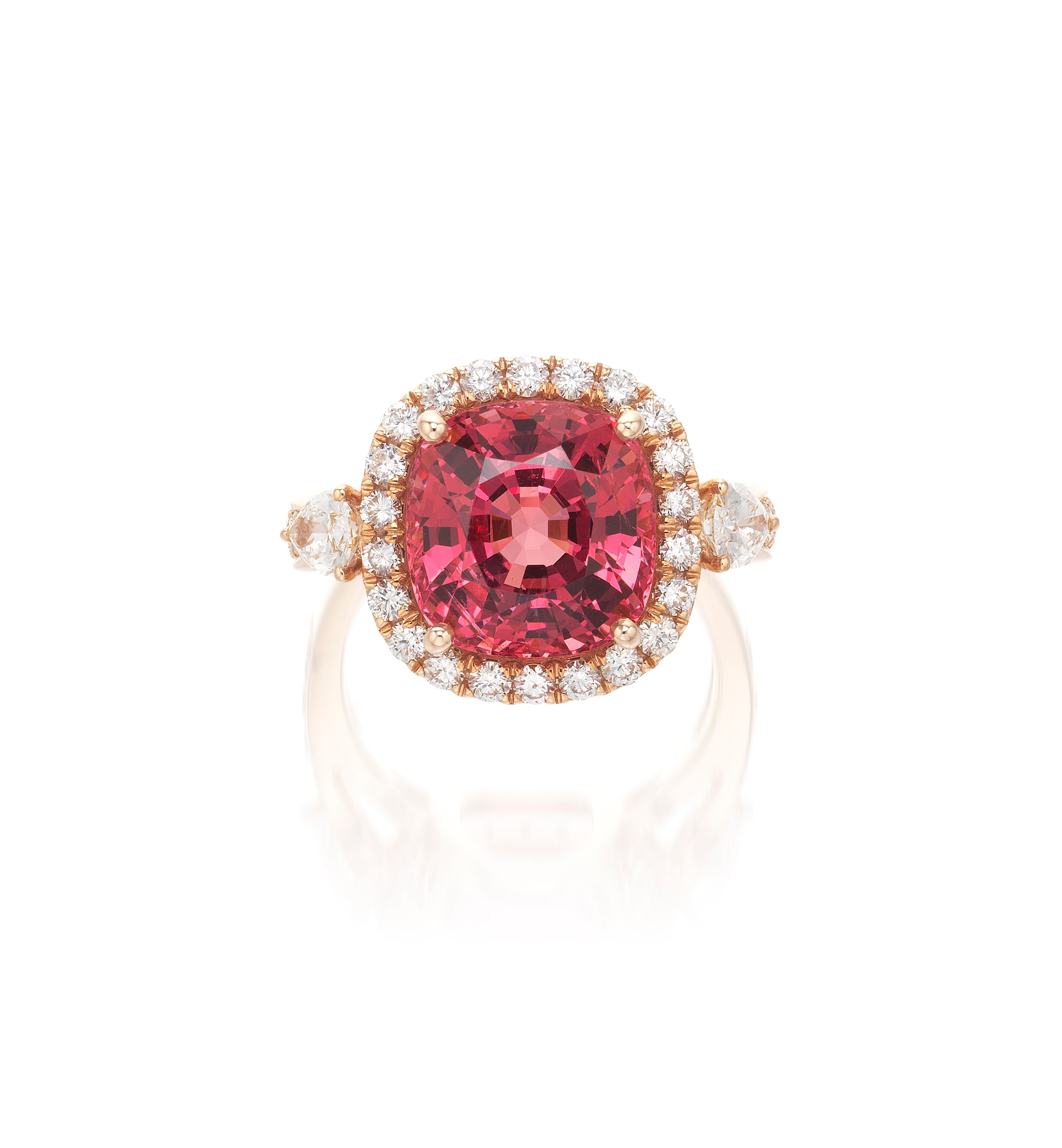 <p><em>Pink Spinel and Diamond Ring</em></p>