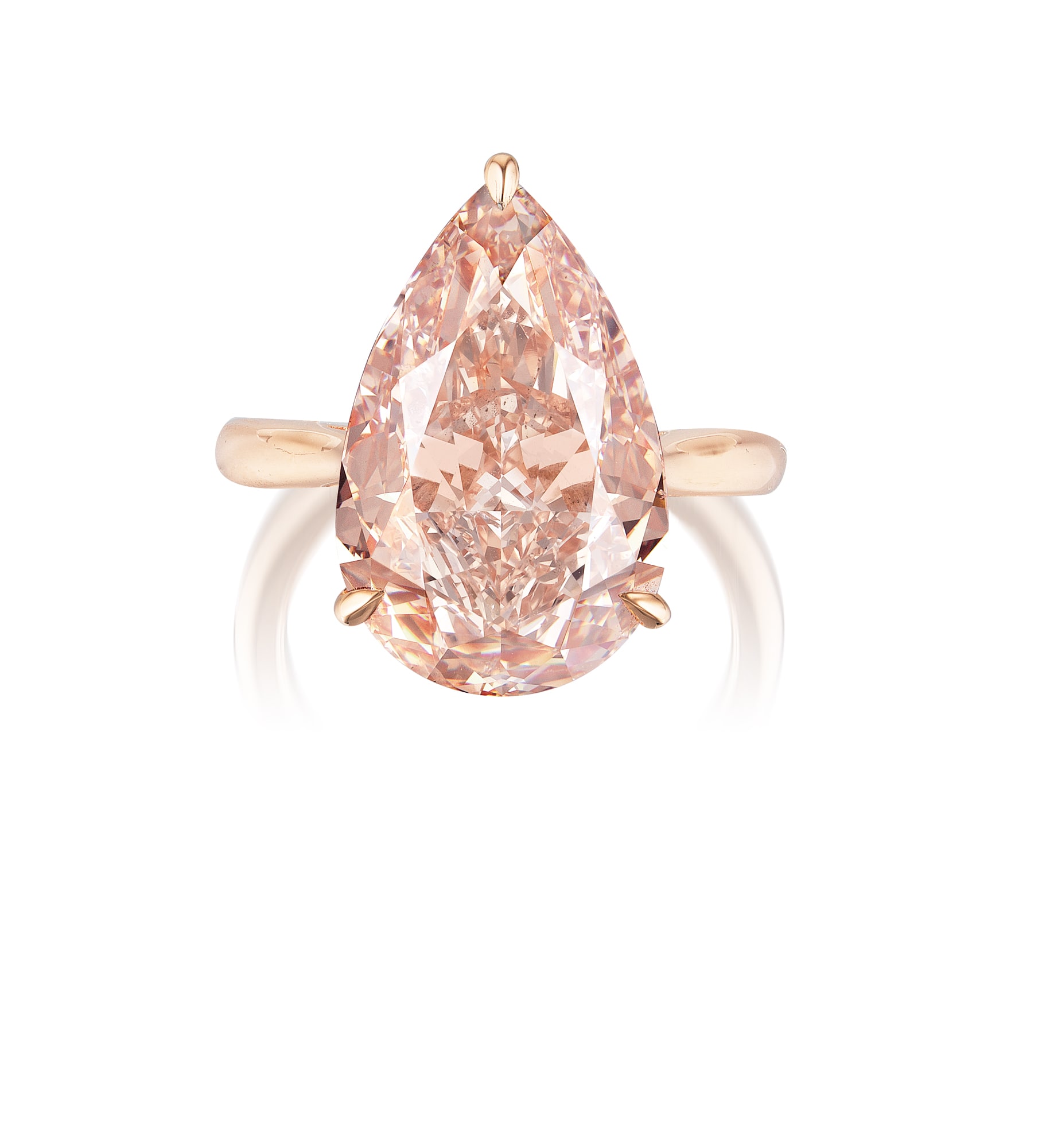 <p>A 10.74 carat Fancy Brown-Pink Diamond and Diamond Ring </p>