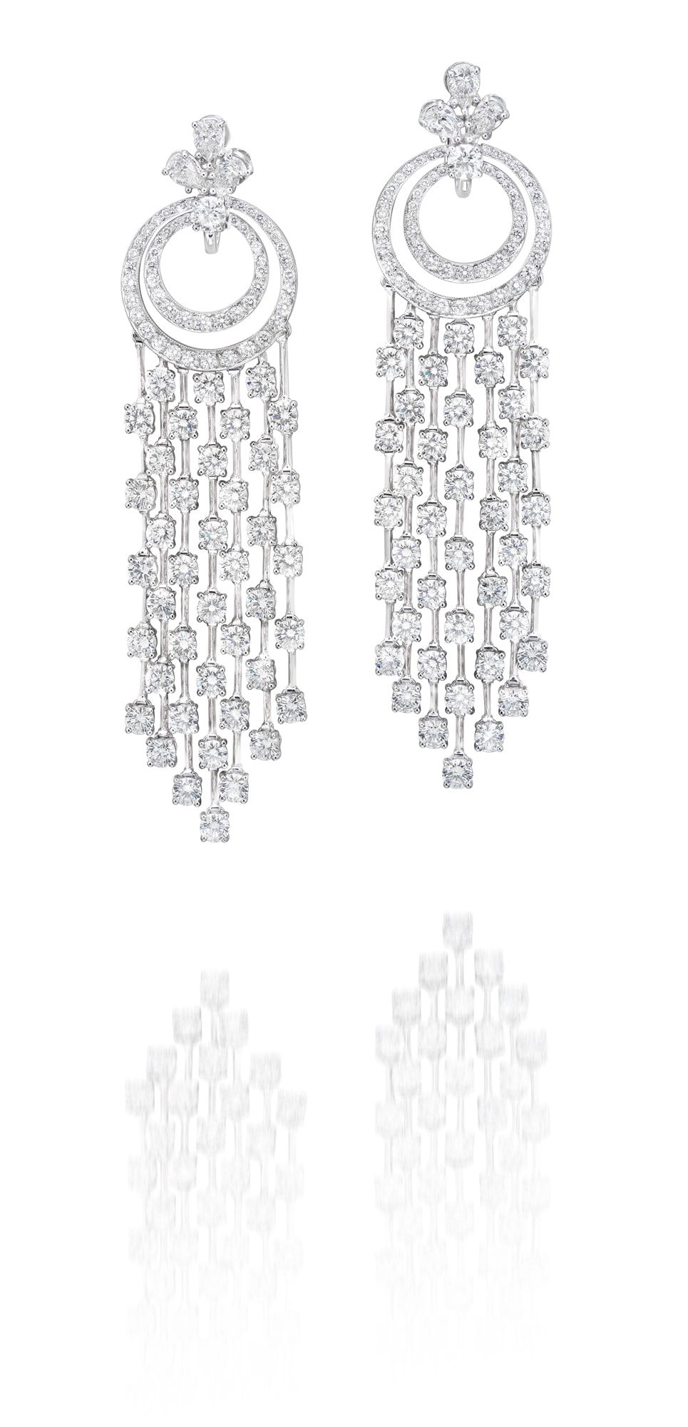 <p><strong>GRAFF</strong>, A Pair of Diamond ‘Waterfall’ Earrings </p>