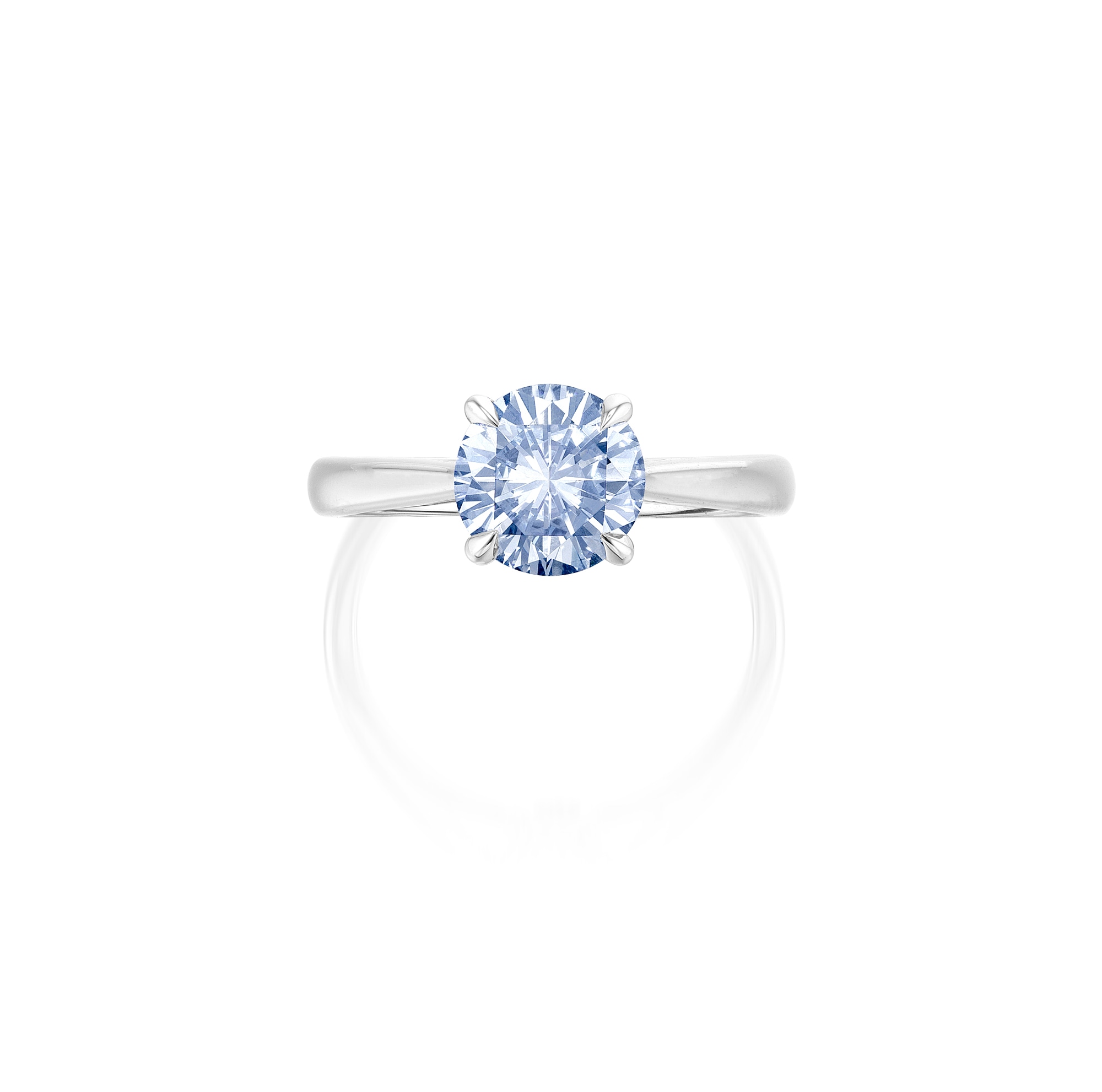 <p><em>Fancy Intense Blue Diamond Ring</em></p>