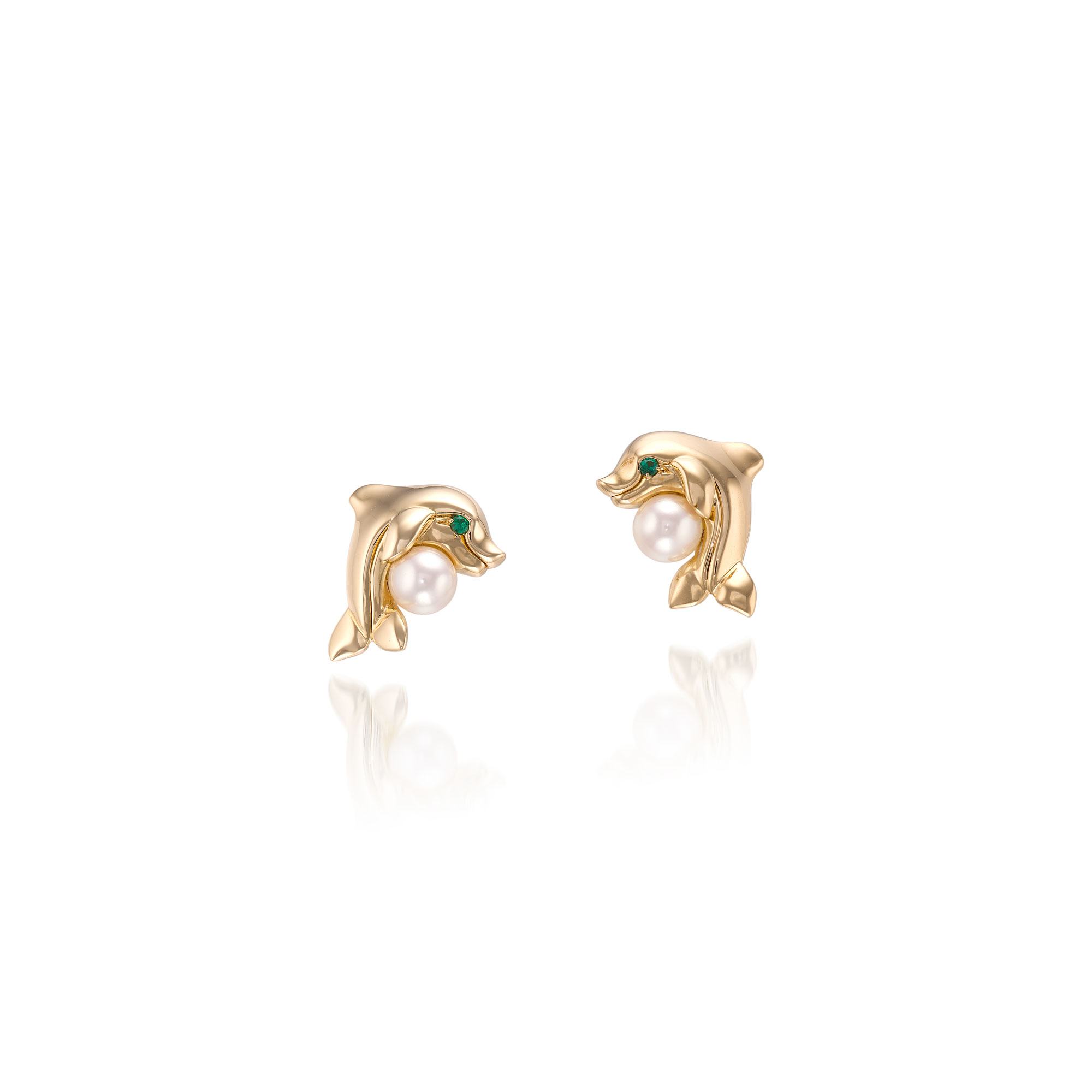 <p><strong>CARTIER</strong> <em>Pair of Cultured Pearl and Emerald Earrings</em></p>
