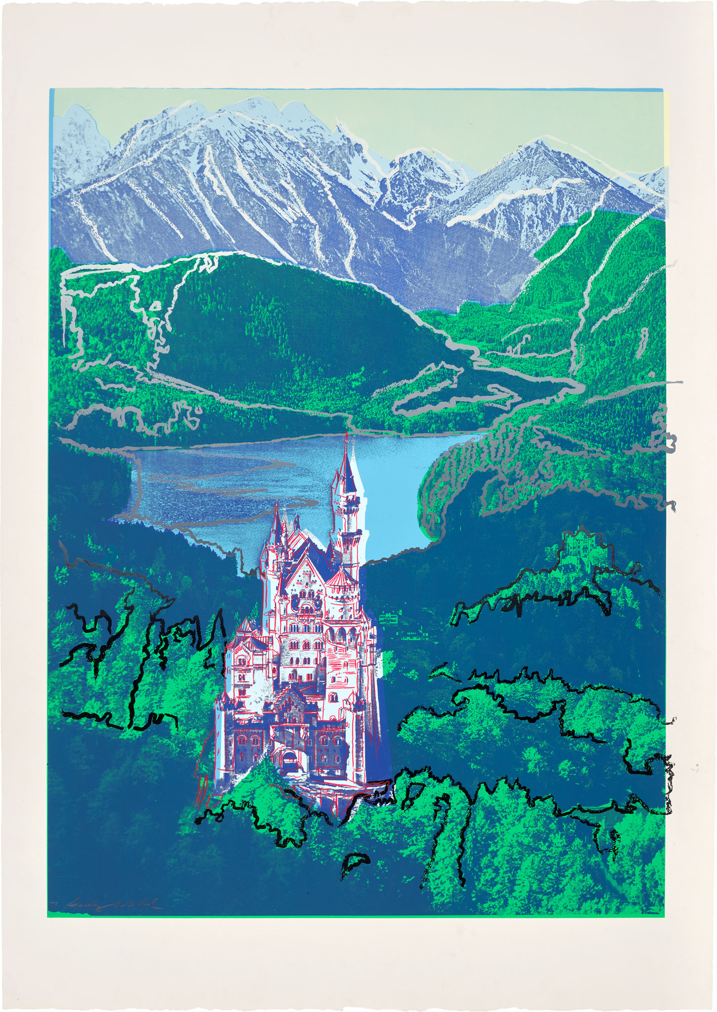 <p><strong>ANDY WARHOL</strong> <em>Neuschwanstein (see F. &amp; S. 372),</em> 1987</p>
