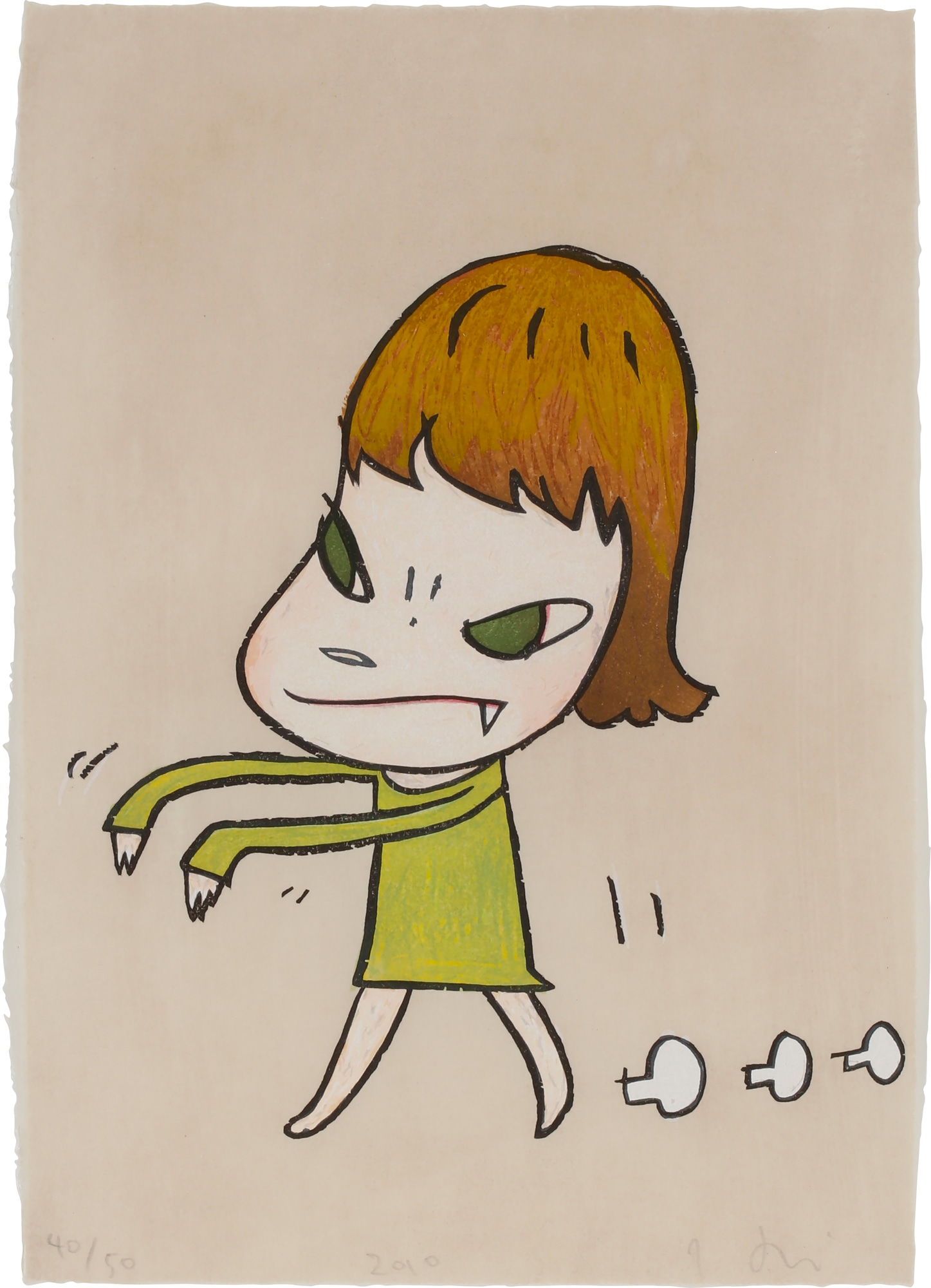 <p><strong>YOSHITOMO NARA</strong>&nbsp;<em>Walk On,</em> 2010</p>
