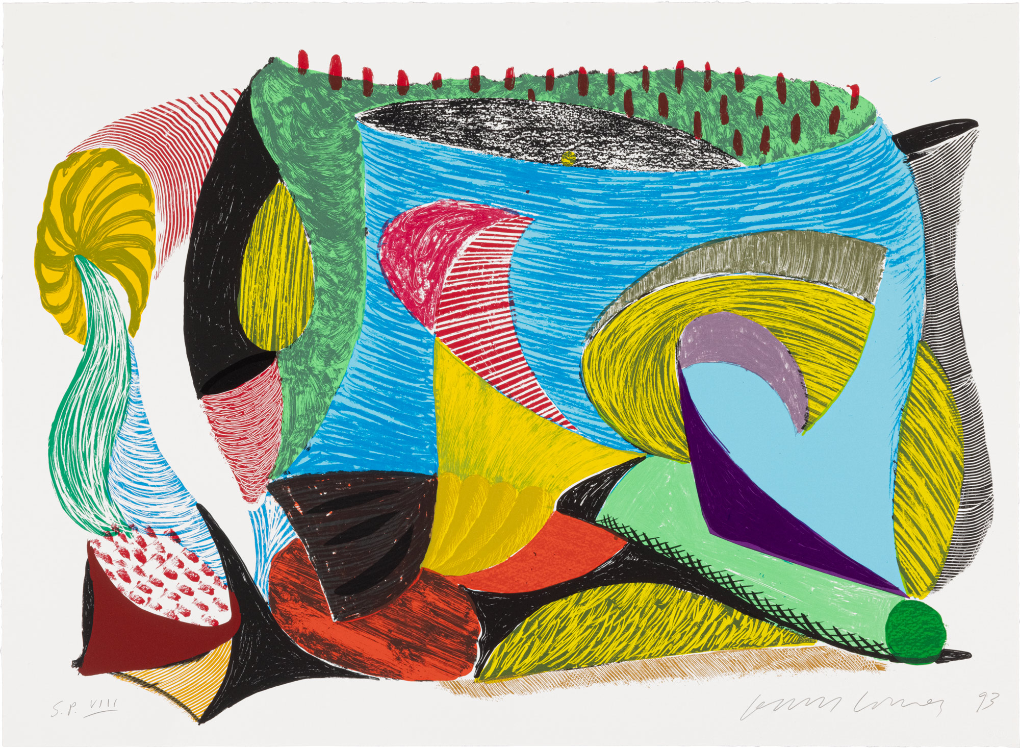 <p><strong>DAVID HOCKNEY</strong>&nbsp;<em>Above and Beyond, from Some More New Prints (G. 1625, M.C.A.T. 339)</em>, 1994</p>
