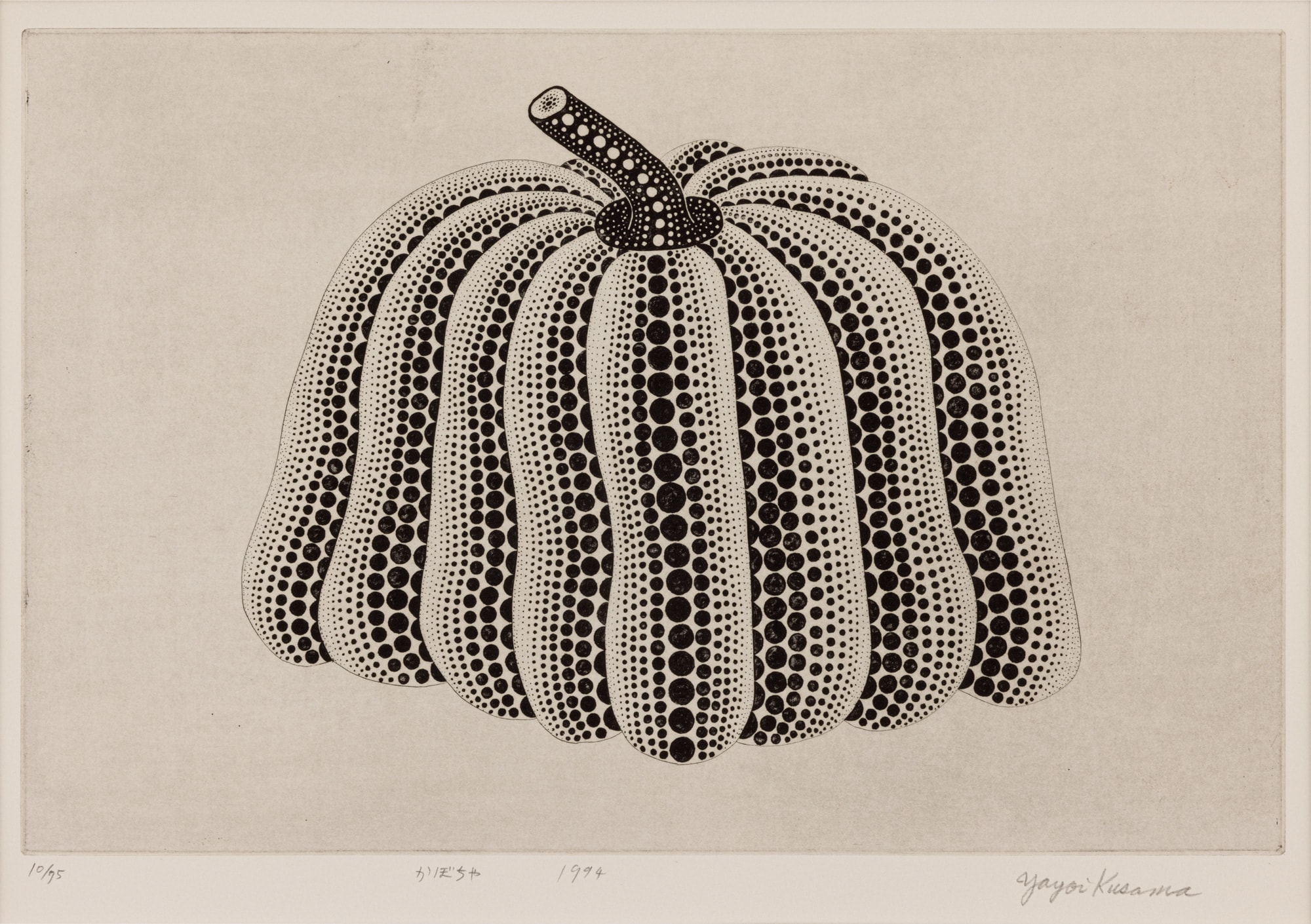 <p><strong>YAYOI KUSAMA</strong>&nbsp;<em>Pumpkin (K. 201)</em>, 1994</p>
