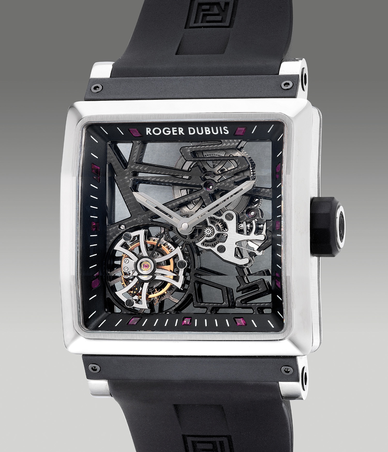 ROGER DUBUIS 時計ケース 黒 Excalibur Monobalancier Black Ceramic Watch RDDBEX0955