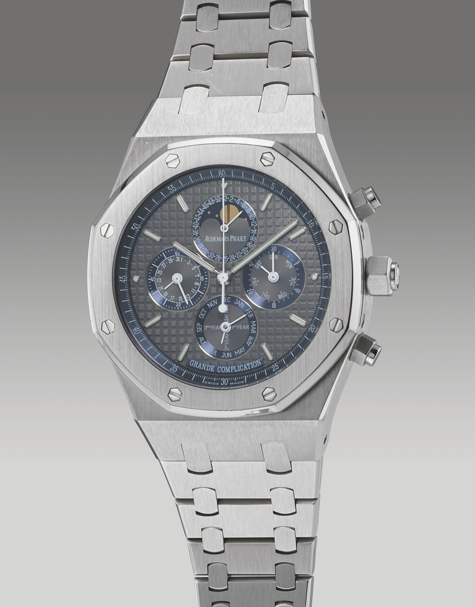 <p><strong>AUDEMARS PIGUET</strong> <em>Ref. 25865BC.OO.1105BC.05 white gold minute repeating perpetual calendar split-seconds chronograph wristwatch</em>, Circa 2008</p>