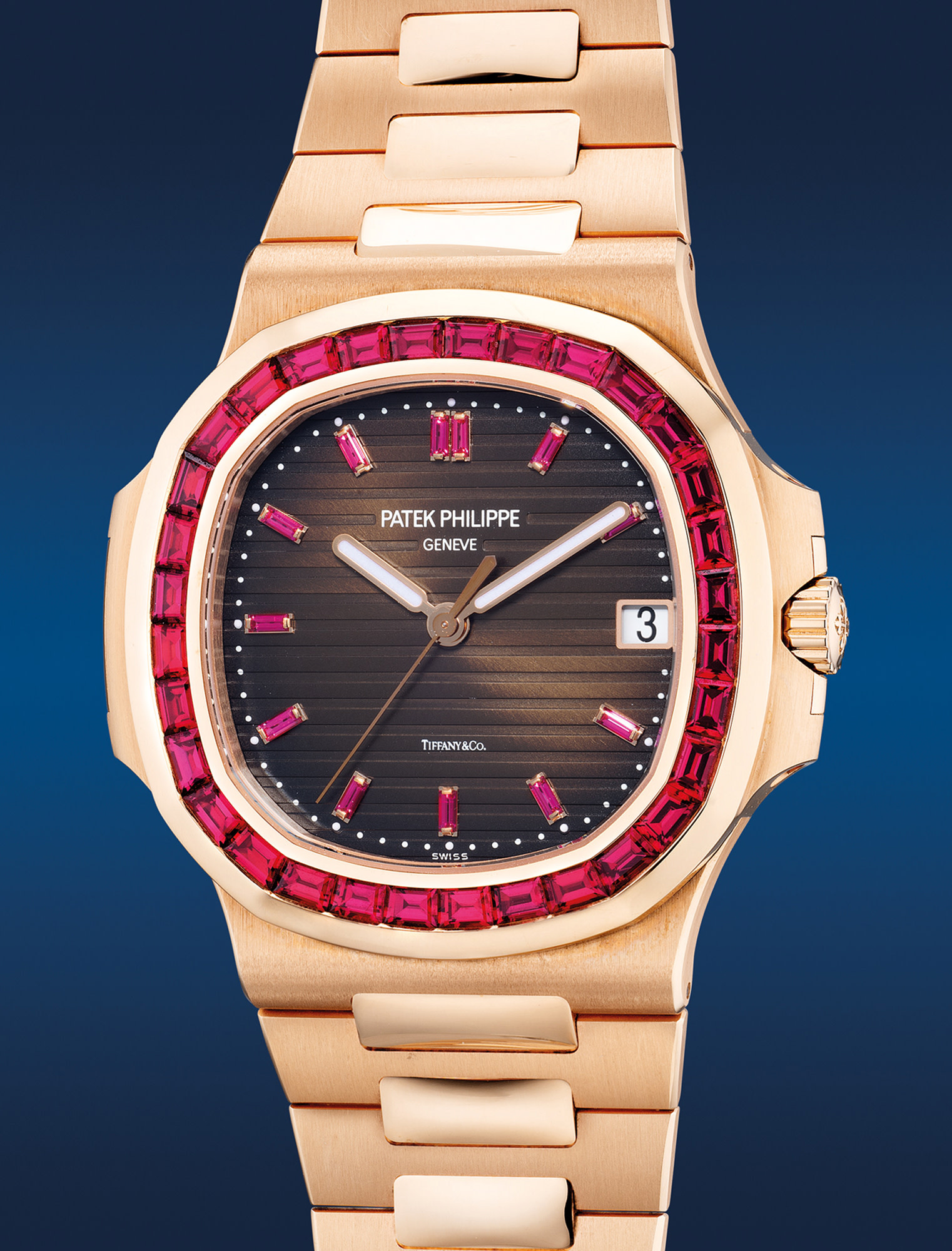 <p><strong>PATEK PHILIPPE</strong>, Ref. 5723/112R-001. An extremely rare and highly sought-after pink gold wristwatch, retailed by Tiffany &amp; Co., circa 2018</p>
