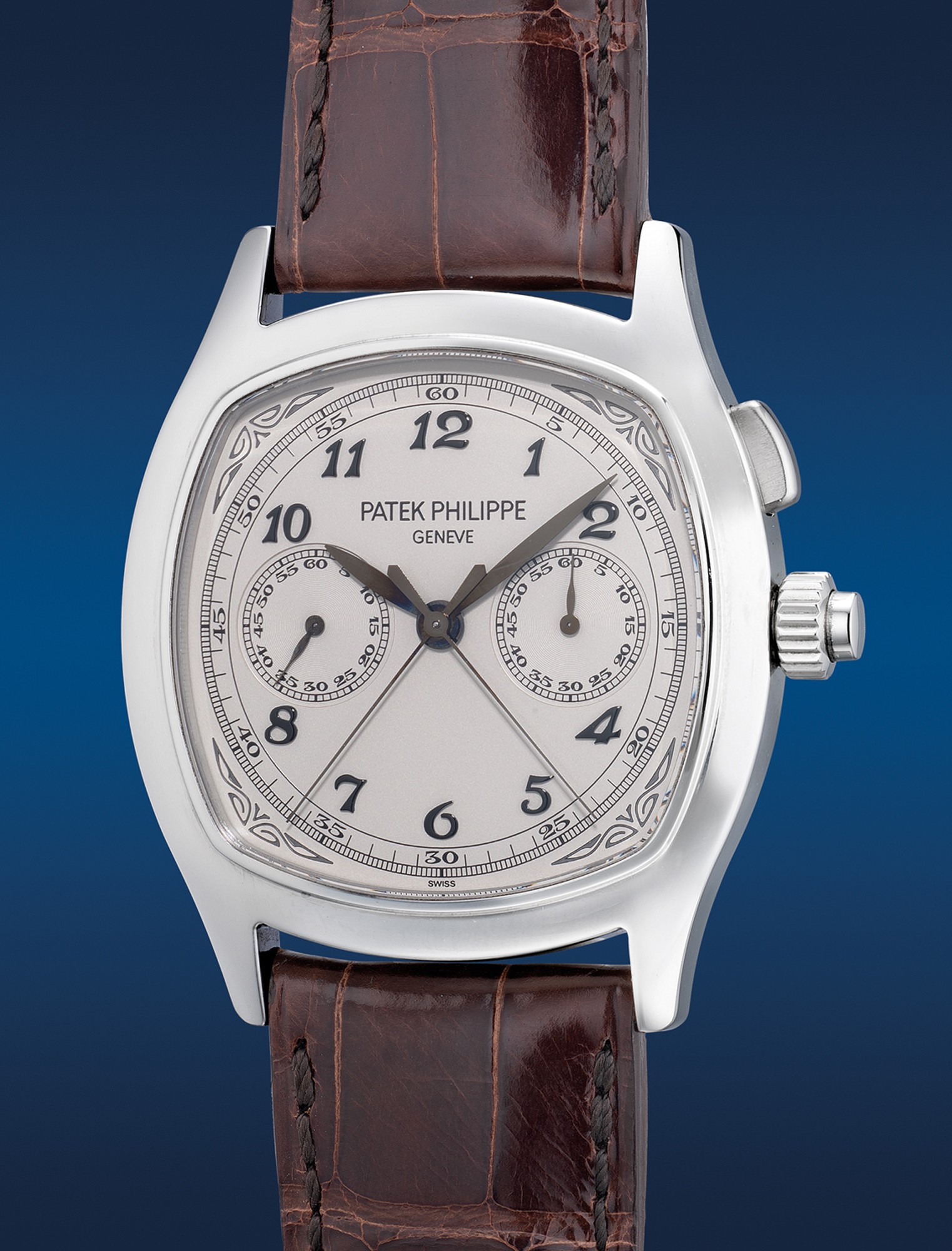 <p><strong>PATEK PHILIPPE</strong>, Ref. 5950A-001. An extremely fine and rare stainless steel single button split-seconds chronograph wristwatch, 2010</p>
