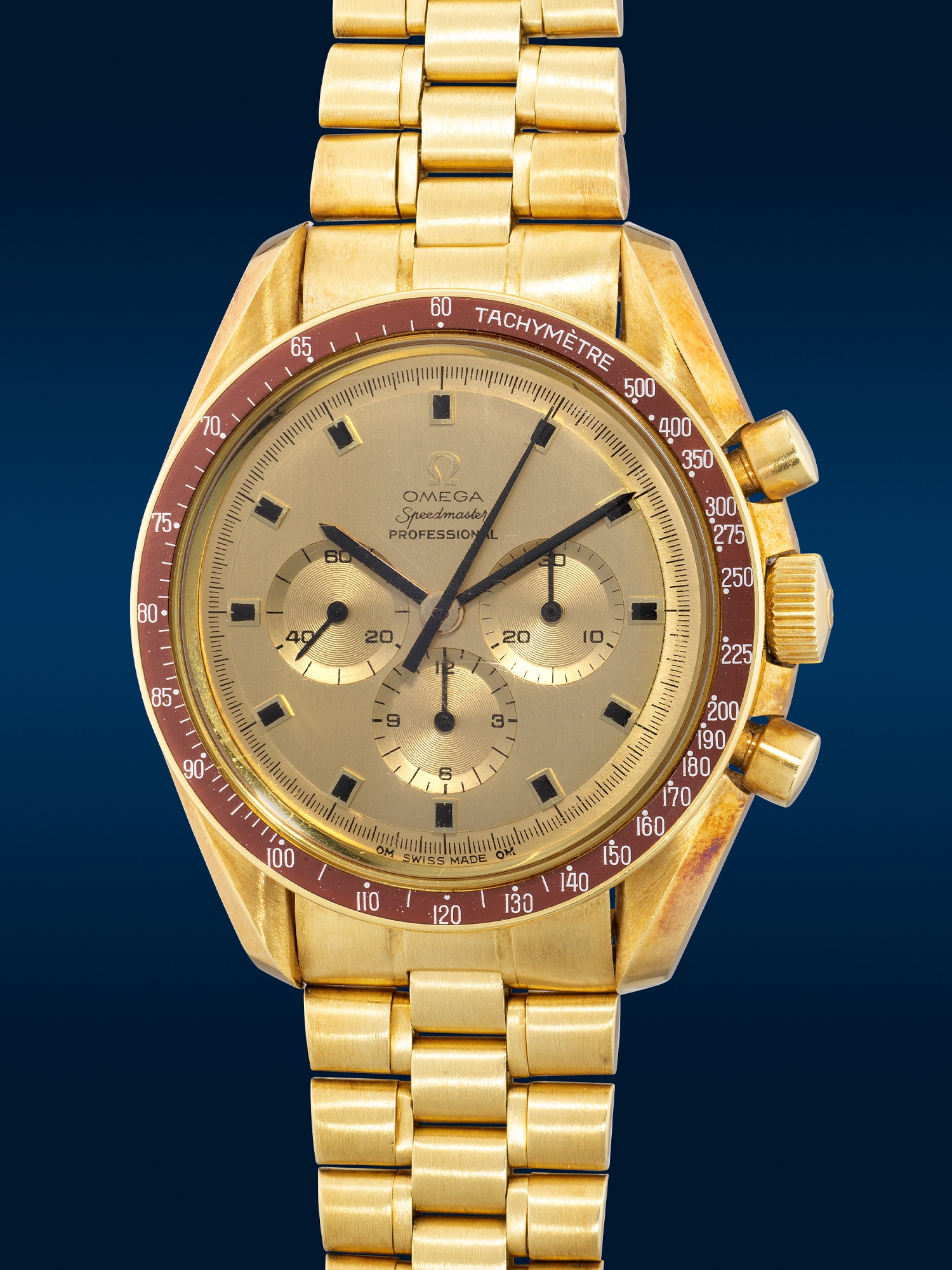 <p><strong>OMEGA</strong>, <em>Speedmaster Apollo XI 1969, Ref. BA 145.022-69, No, 12 / 1014, presented to Captain Charles “Pete” Conrad, Jr.</em>, 1969</p>