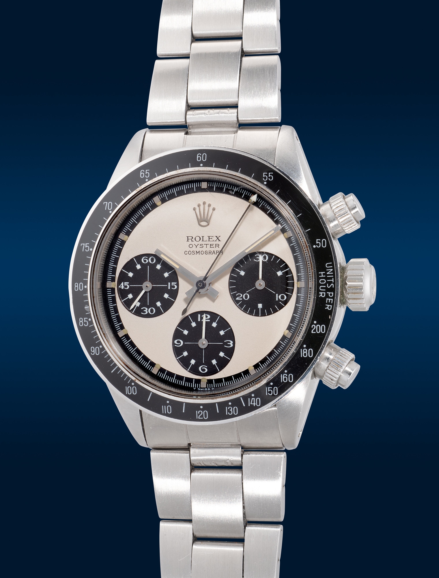 <p><strong>ROLEX</strong> <em>Cosmograph Daytona &ldquo;Paul Newman Panda MK 2&quot; Ref. 6263 with guarantee and presentation box</em>, circa 1972</p>
