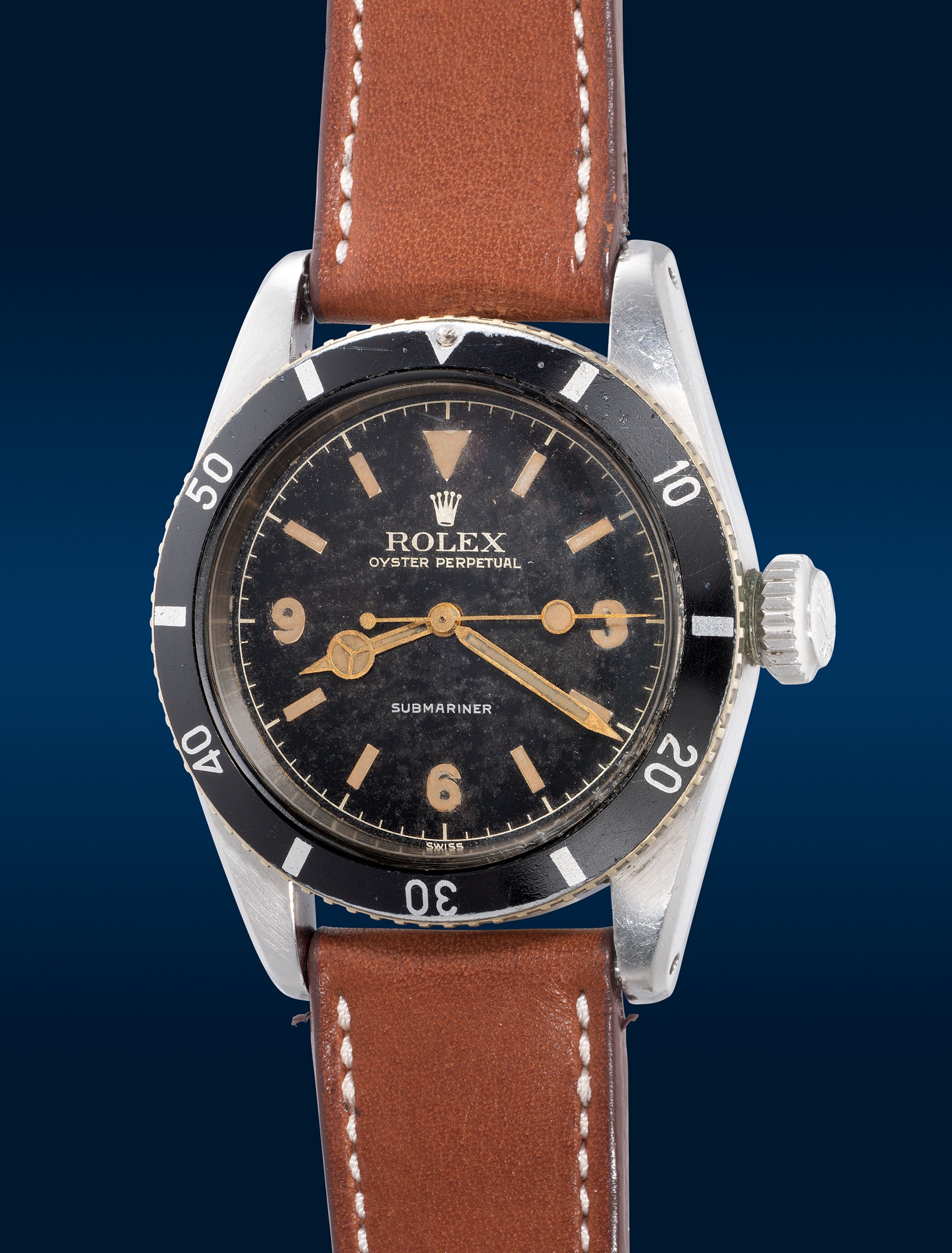 <p><strong>ROLEX</strong> <em>Submariner &quot;Big Crown&quot; Ref. 6200</em>, circa 1954</p>
