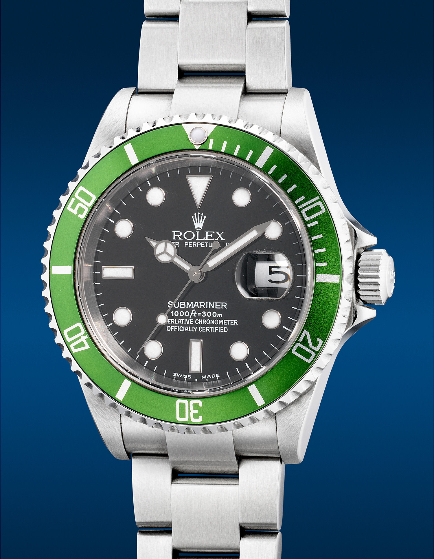 ROLEX SUBMARINER トラベルクロック グリーン 2014 Rolex Submariner Date 