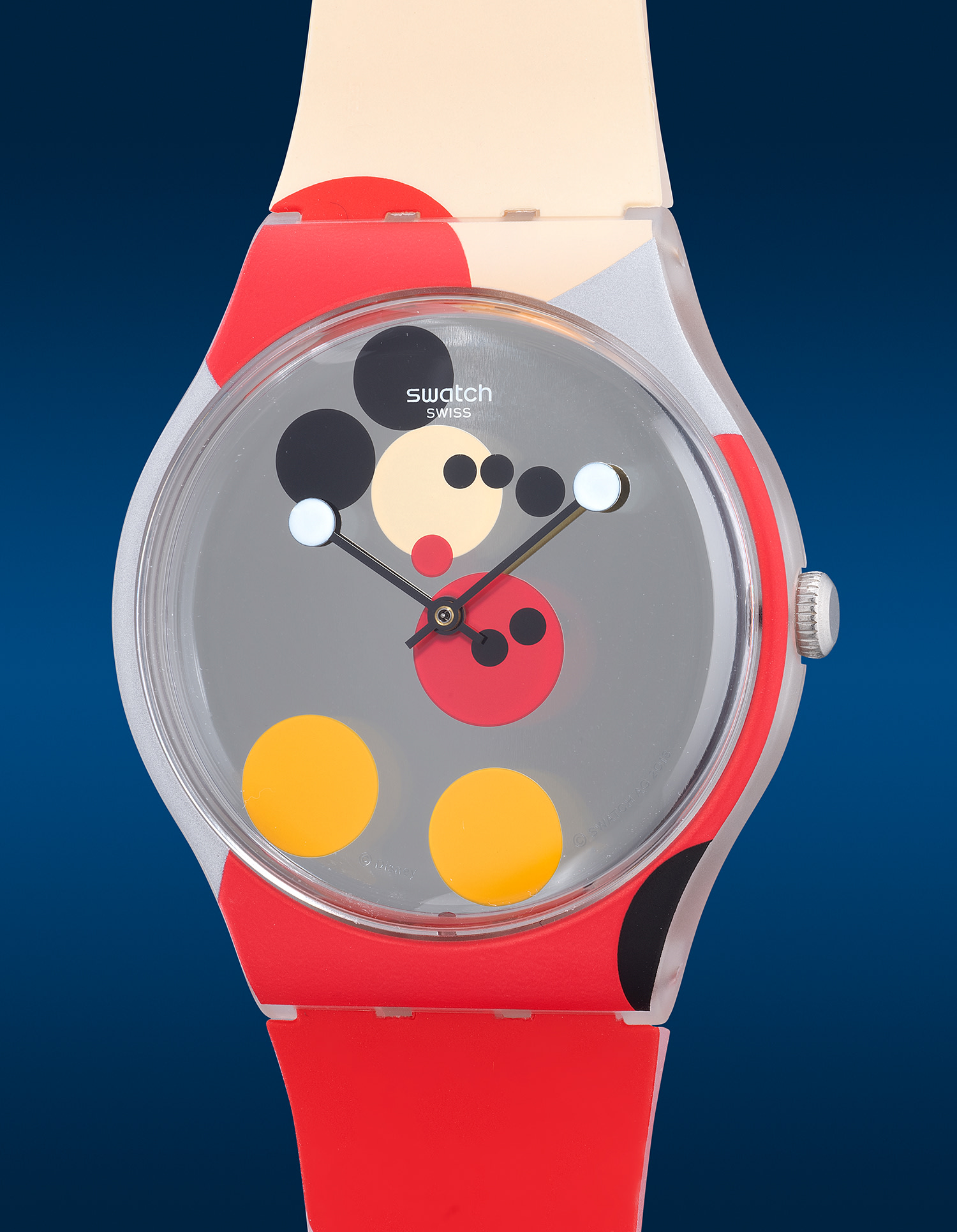 SWATCH ディズニー ミッキー ダイアン・ハースト MIRROR SPOT MICKEY - SUOZ290S - Swatch® Official Store