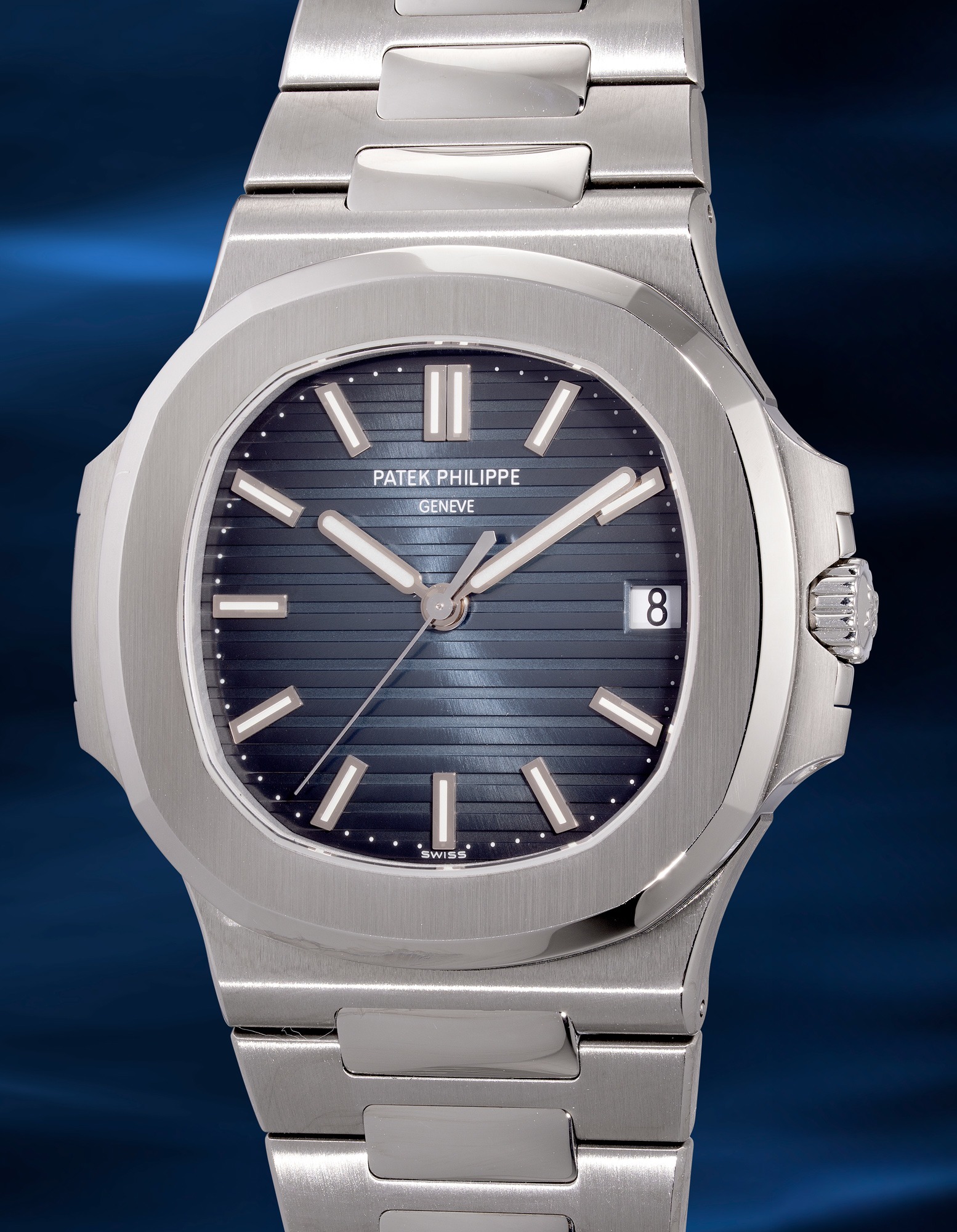 <p><strong>PATEK PHILIPPE</strong> <em>Nautilus Ref. 5711/1A-010 in stainless steel</em></p>