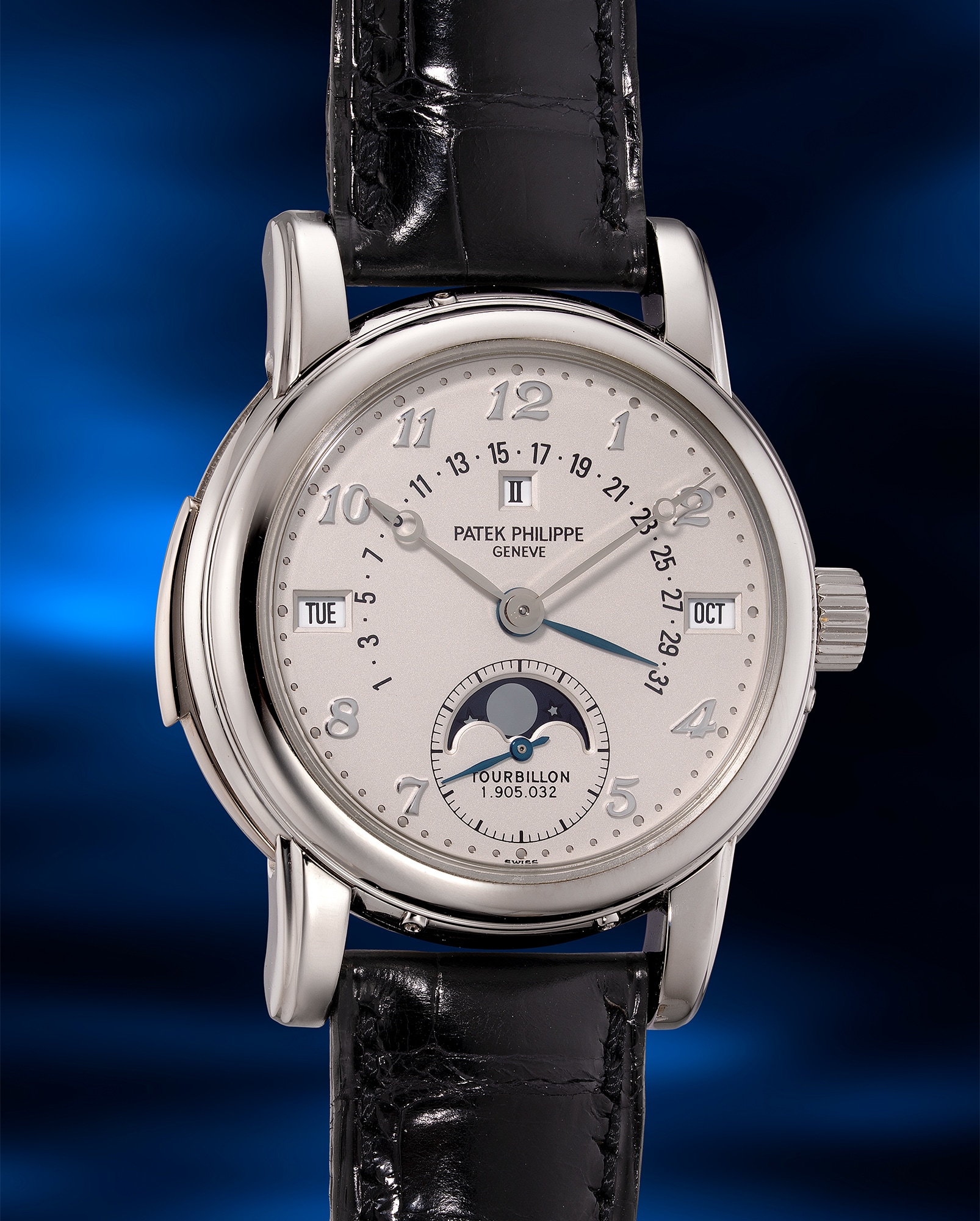 <p><strong>PATEK PHILIPPE&nbsp;</strong><em>Ref. 5016P-010 in platinum</em></p>
