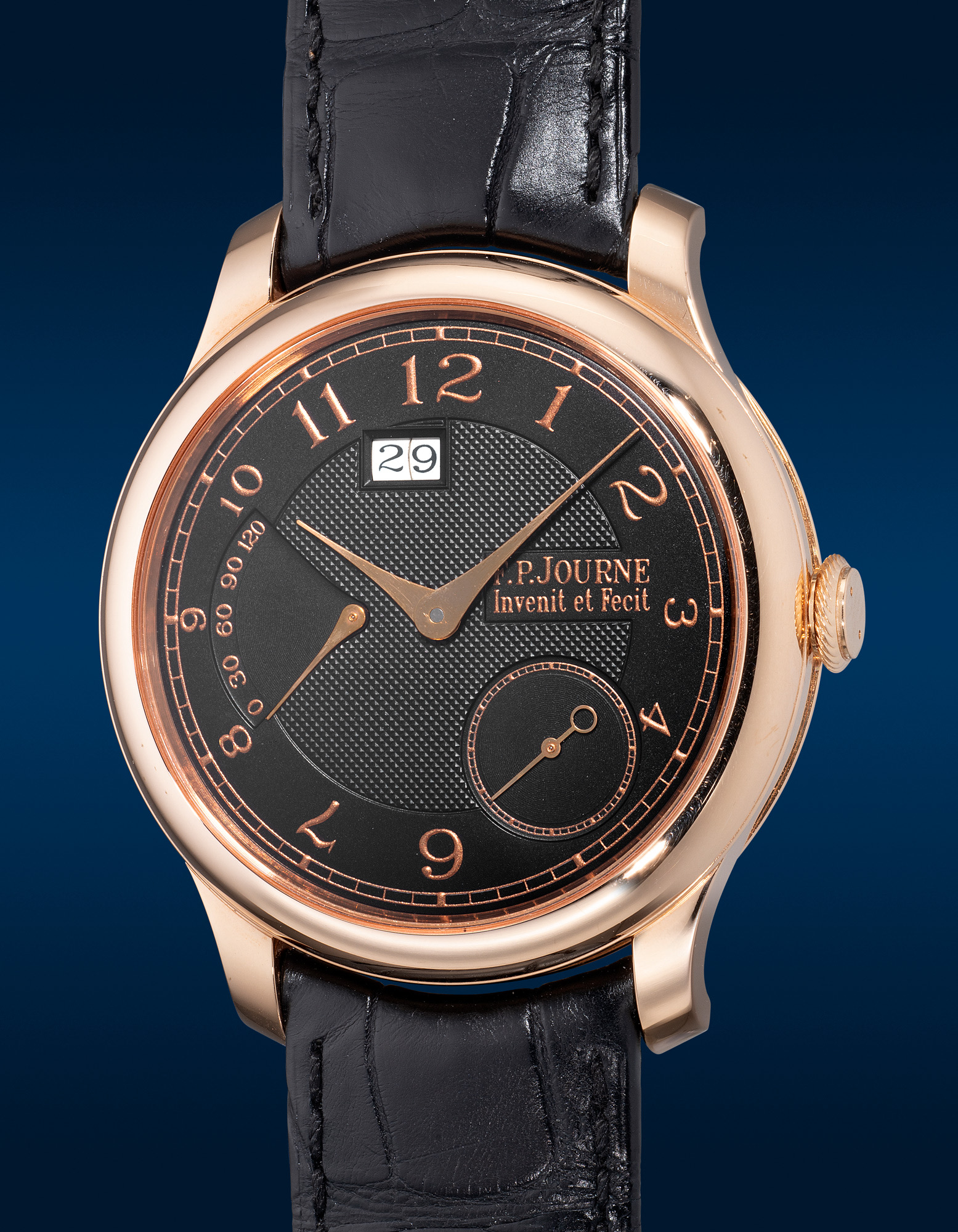 <p><strong>F.P. JOURNE</strong>, <em>Octa Automatique Réserve, Boutique Edition in pink gold, </em>Circa 2013</p>