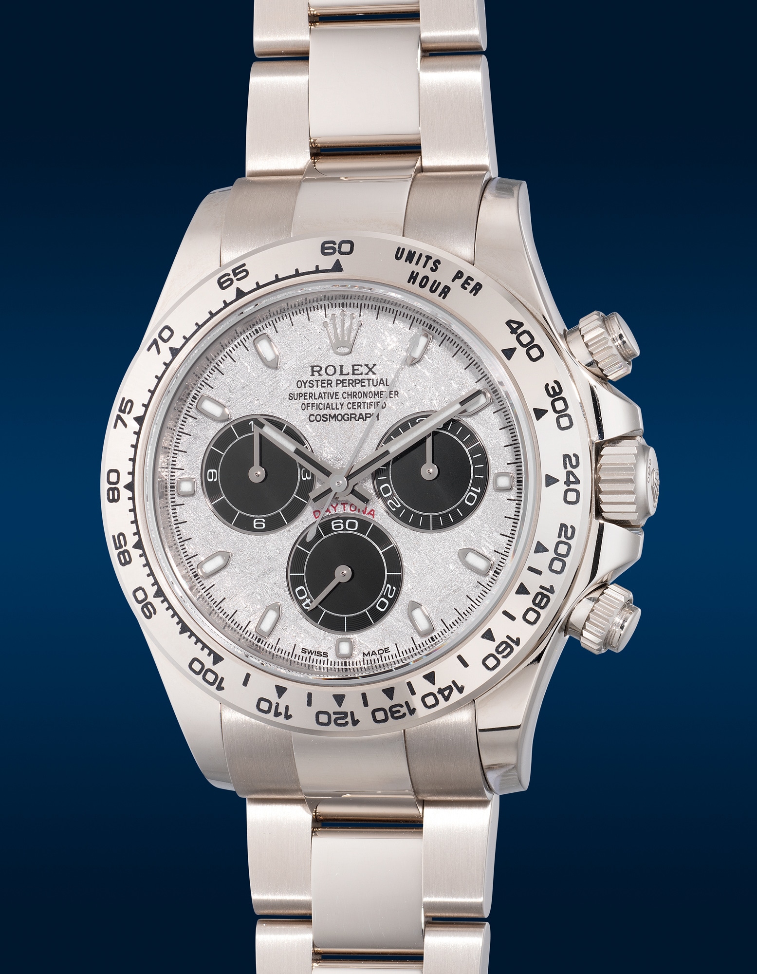 <p><strong>ROLEX</strong>,<em> Cosmograph Daytona ref. 116509 in white gold,</em> Circa 2021</p>