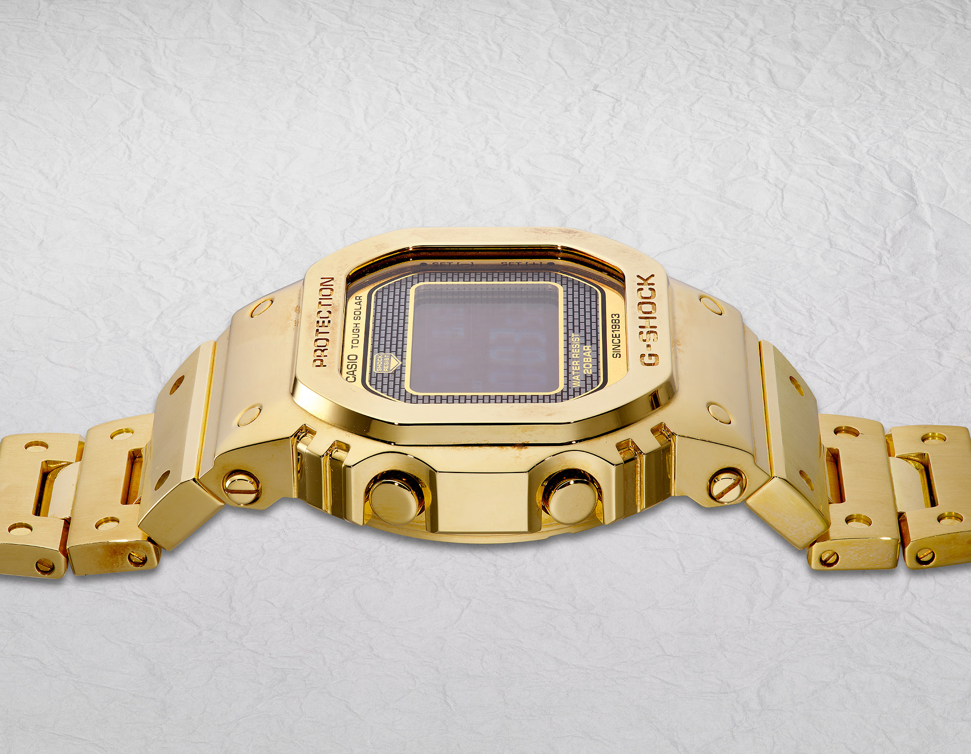 美品CASIO G-SHOCK Tough Solar デジタル腕時計 G-SHOCK 電波ソーラー Gショック ジーショック デジタル 腕時計