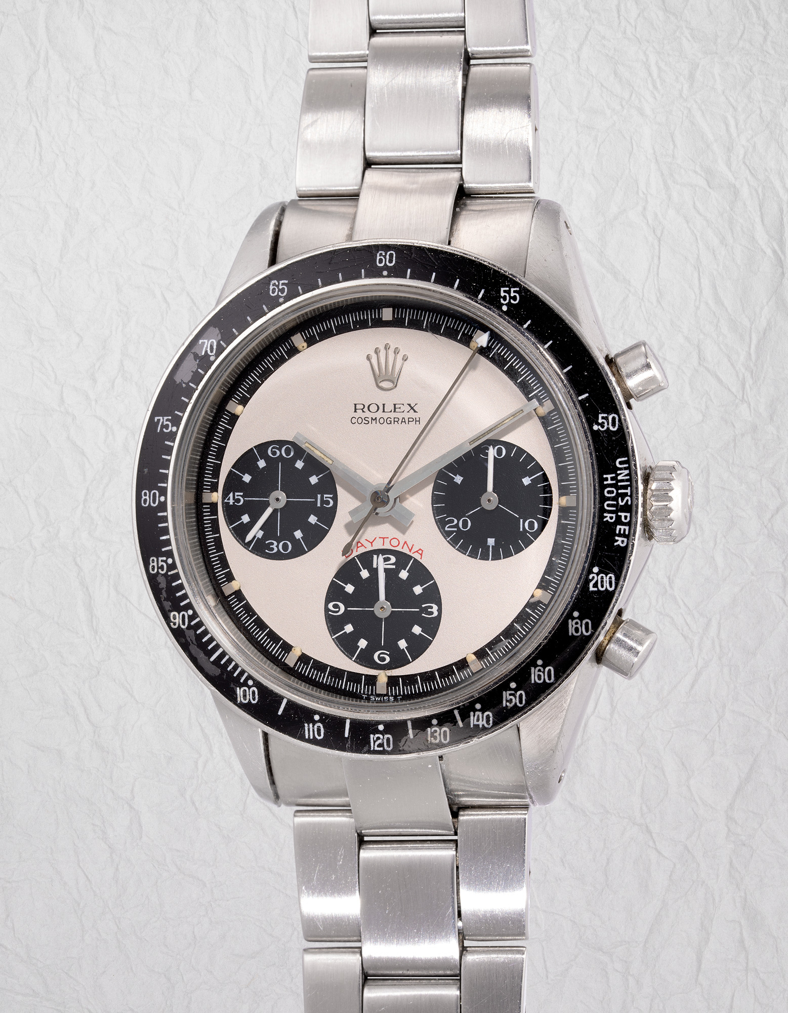 <p><strong>ROLEX</strong><em> Cosmograph Daytona “Paul Newman Panda”, ref. 6264 with guarantee and box</em></p>