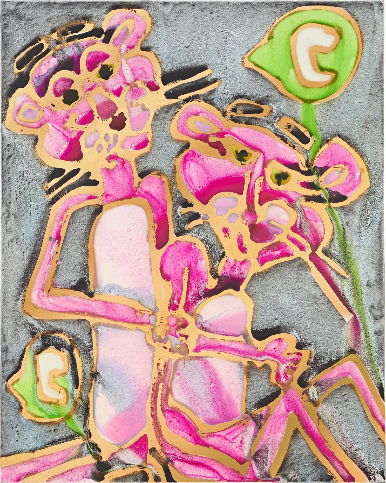 <p><strong>KATHERINE BERNHARDT</strong> <em>Fake Love</em>, 2019</p>
