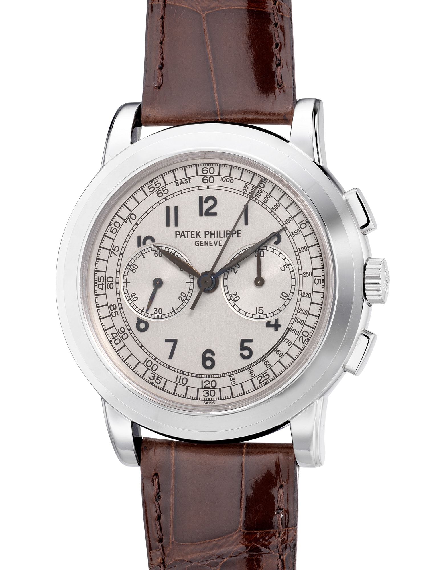 <p><strong>PATEK PHILLIPE</strong> 5070G-001 18K white gold chronograph wristwatch, Circa 2002</p>