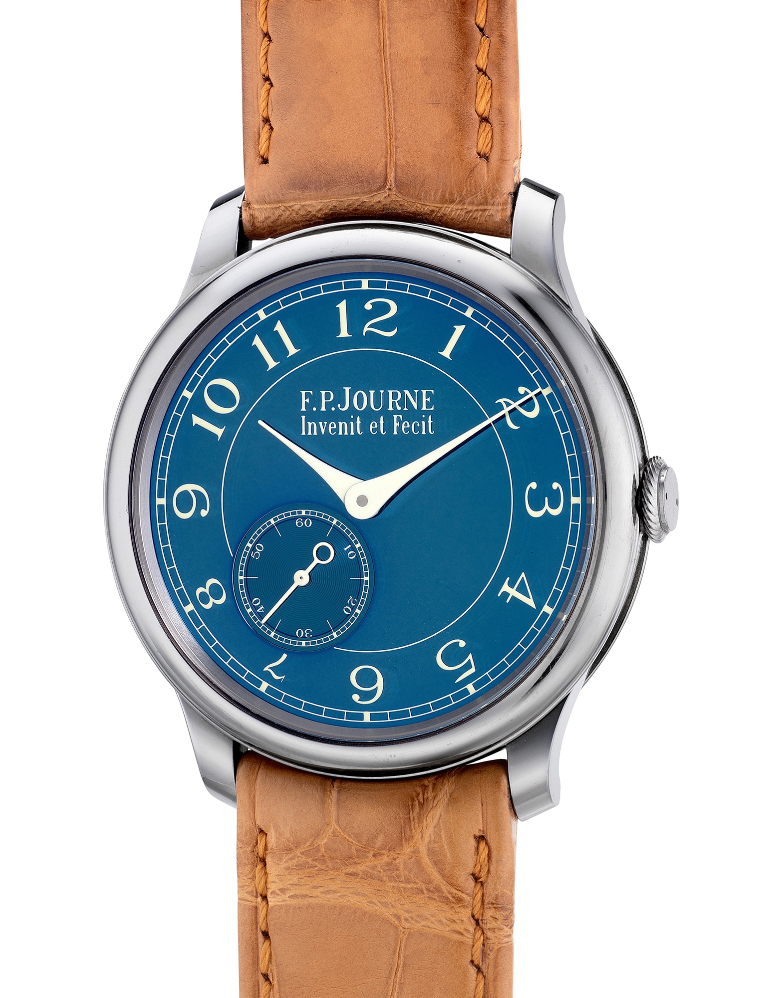 <p><strong>F.P. Journe </strong>Chronomètre Bleu tantalum wristwatch, Circa 2014</p>