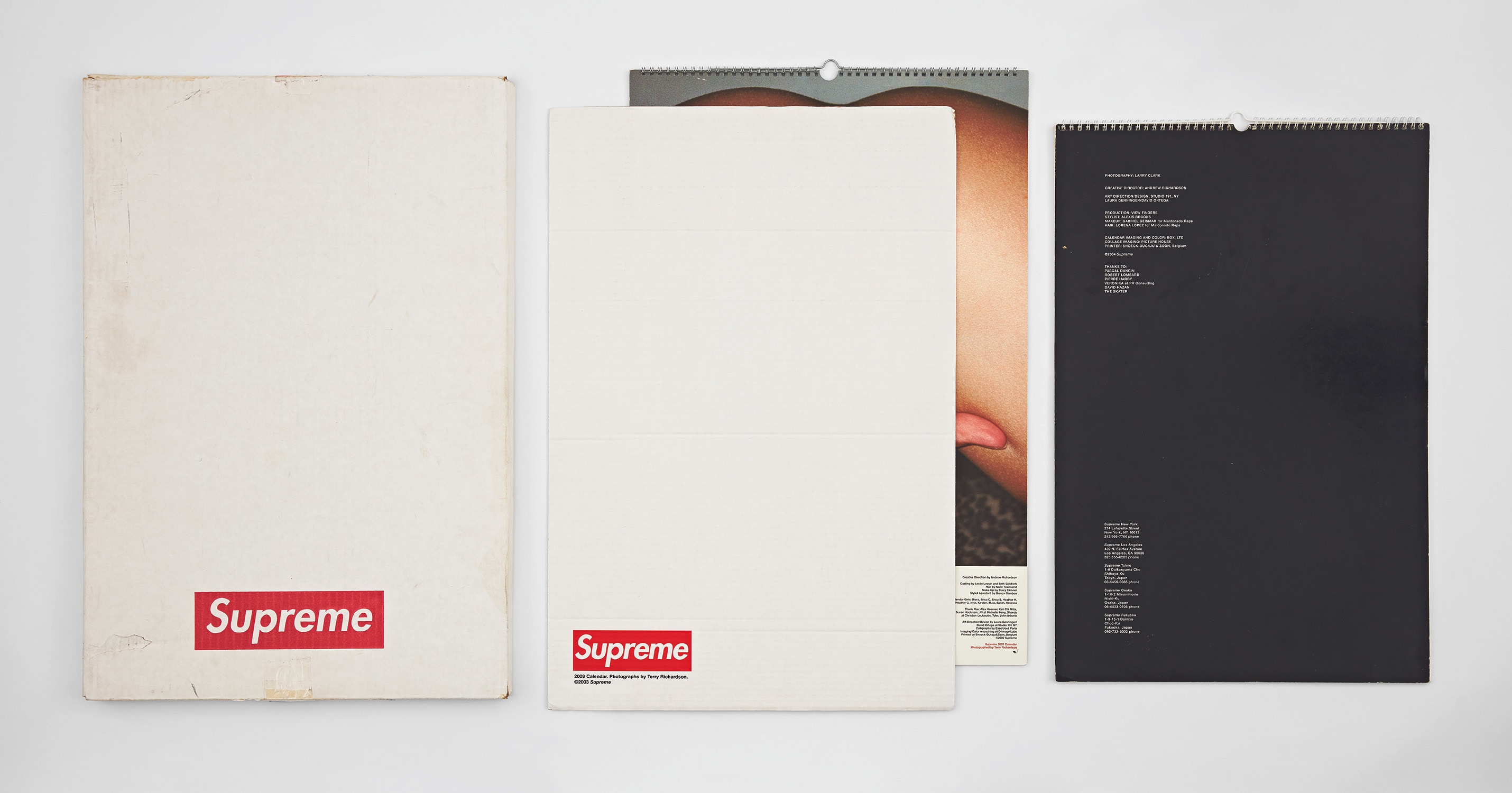 Supreme  LarryClark 2005カレンダー 2005 Supreme Calendar] | 1International Center of Photography