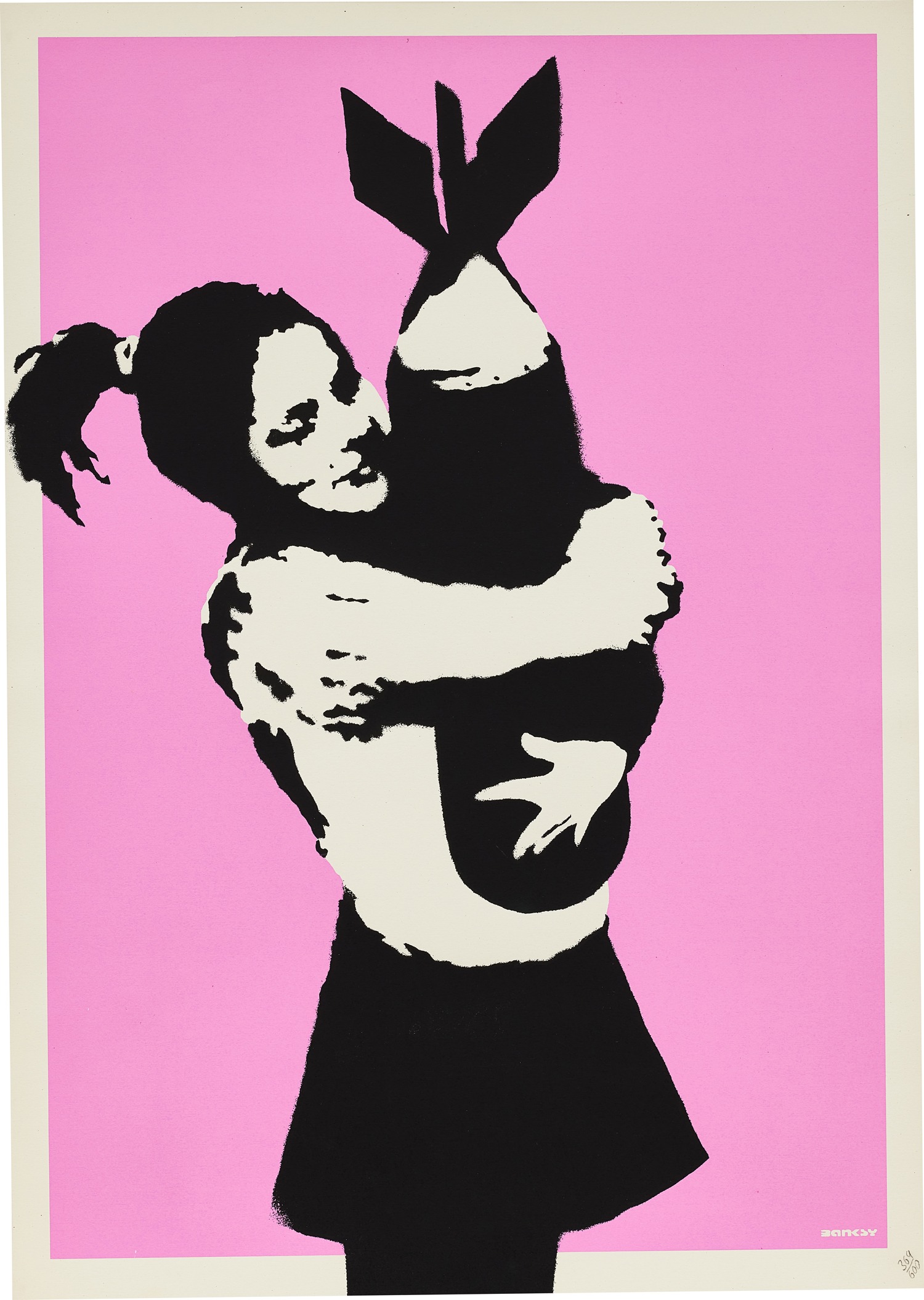 <p><strong>BANKSY&nbsp;</strong><em>BOMB LOVE</em>,&nbsp;2003</p>
