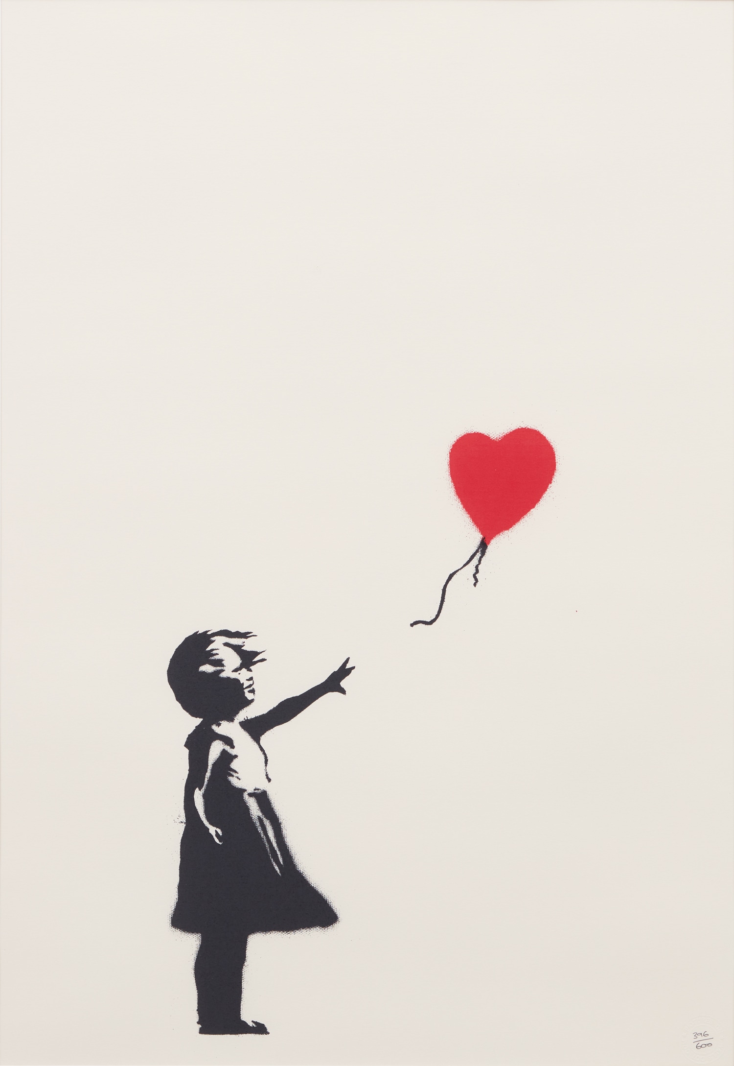 <p><strong>BANKSY</strong><em> Girl with Balloon</em>, 2004</p>