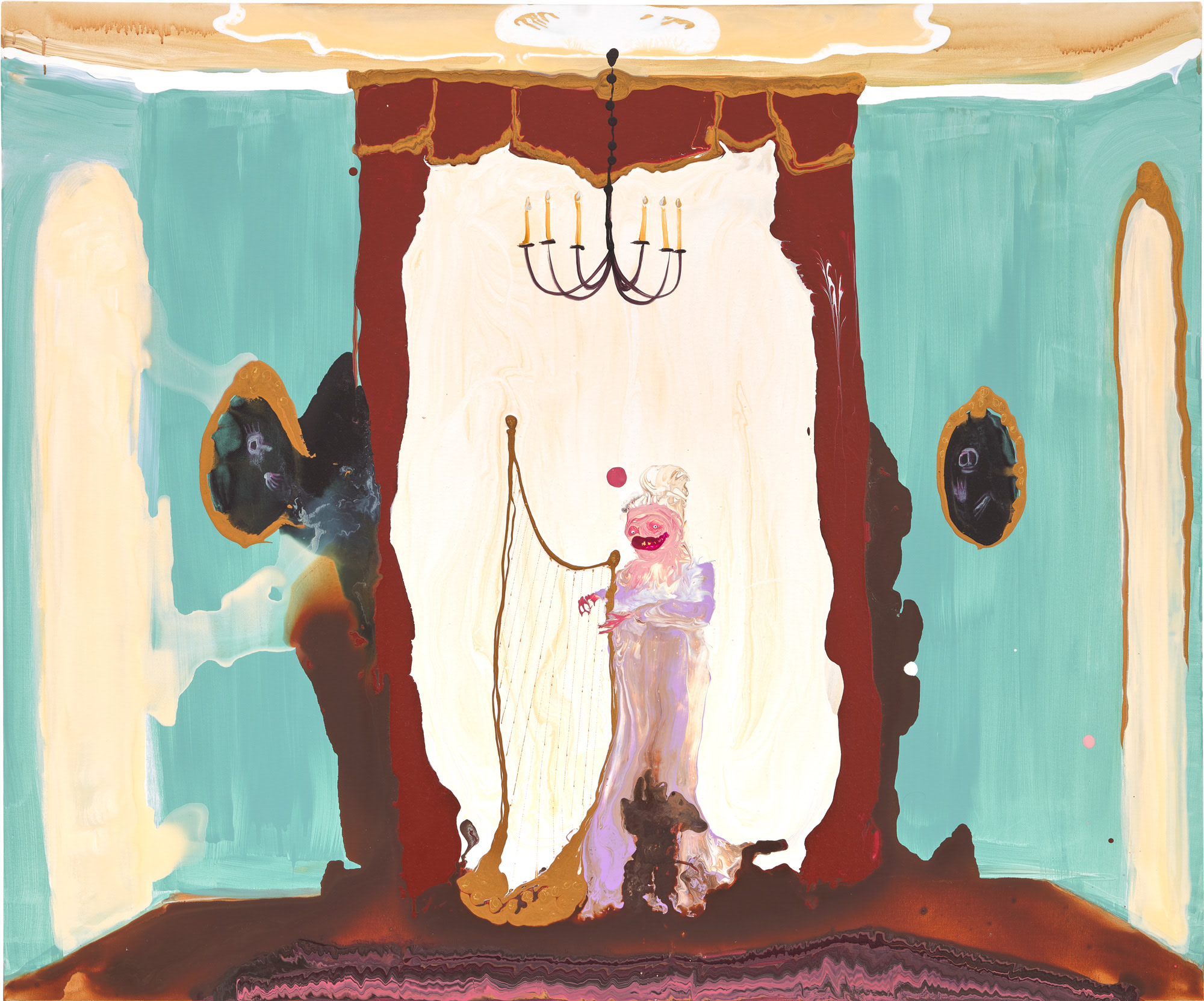 <p><strong>GENIEVE FIGGIS</strong> <em>Lady with a Harp</em>, 2018</p>
