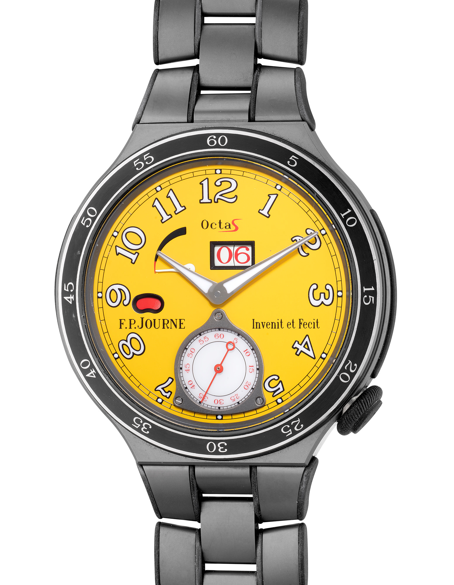 <p><strong>F. P. JOURNE</strong>,<strong> </strong>Octa Sports Automatique Réserve in titanium with guarantee and presentation box, circa 2018</p>