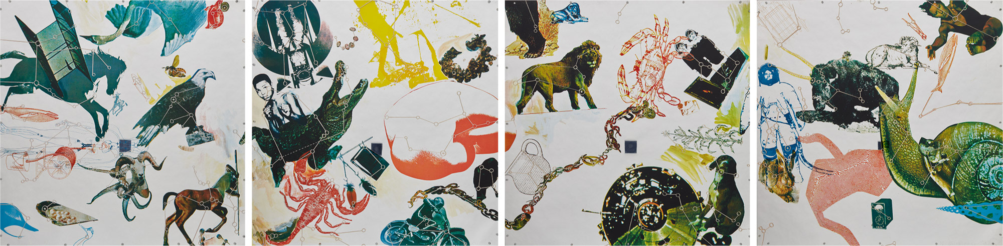 <b>ROBERT RAUSCHENBERG</b> <i>Star Quarters</i>, 1971