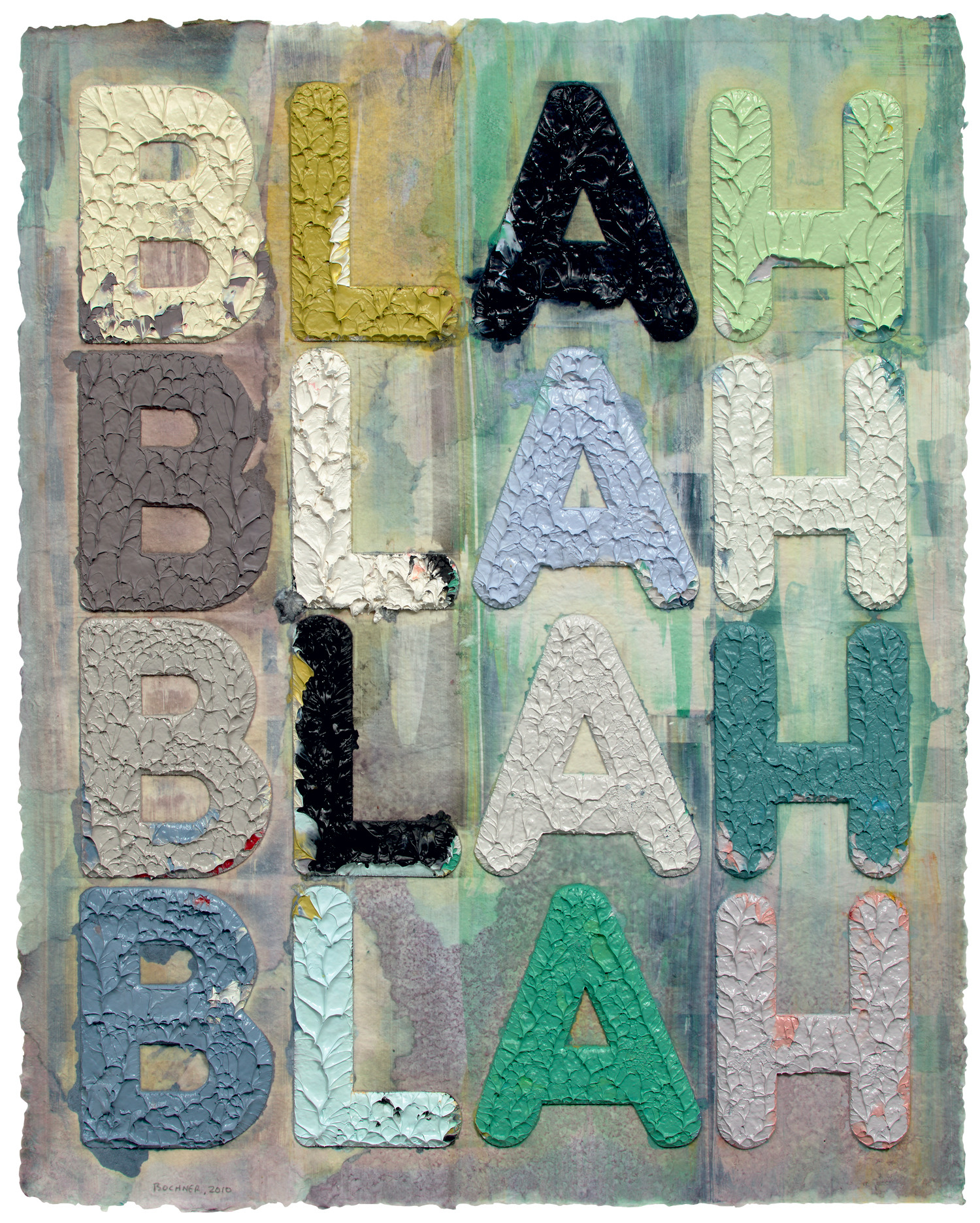 <p><strong>MEL BOCHNER </strong><em>Blah, Blah, Blah</em>, 2010</p>