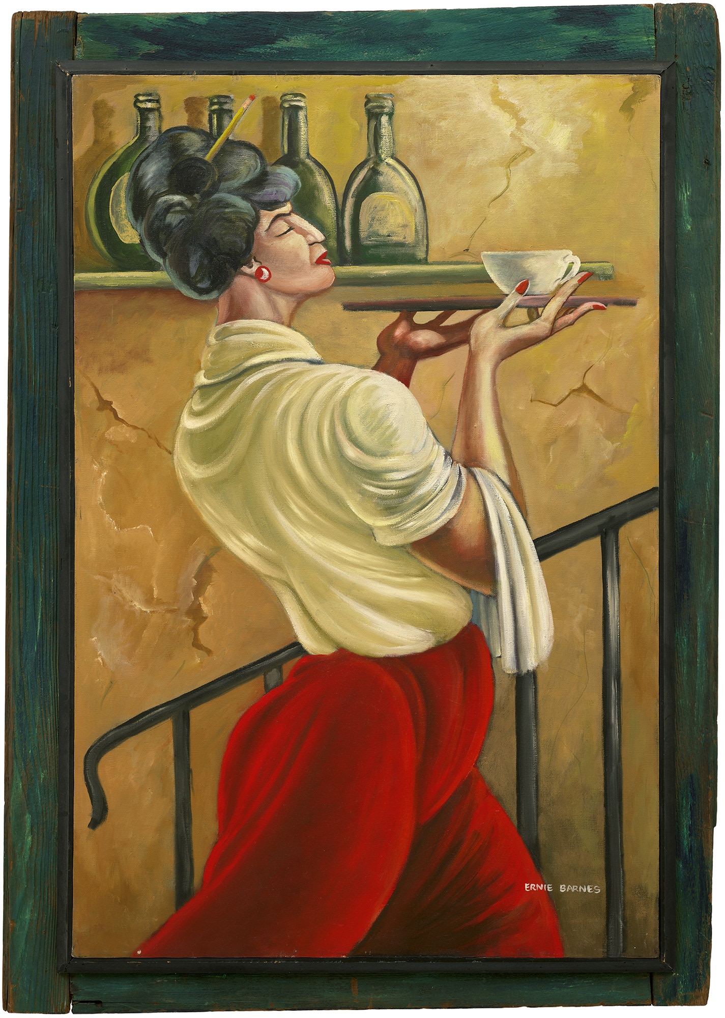 <p><strong>ERNIE BARNES</strong> <em>Today a Waitress</em></p>
