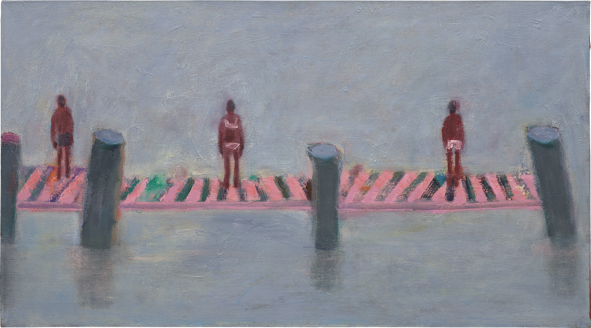 <p>KATHERINE BRADFORD <em>Long Pink Pier,</em> 2014</p>