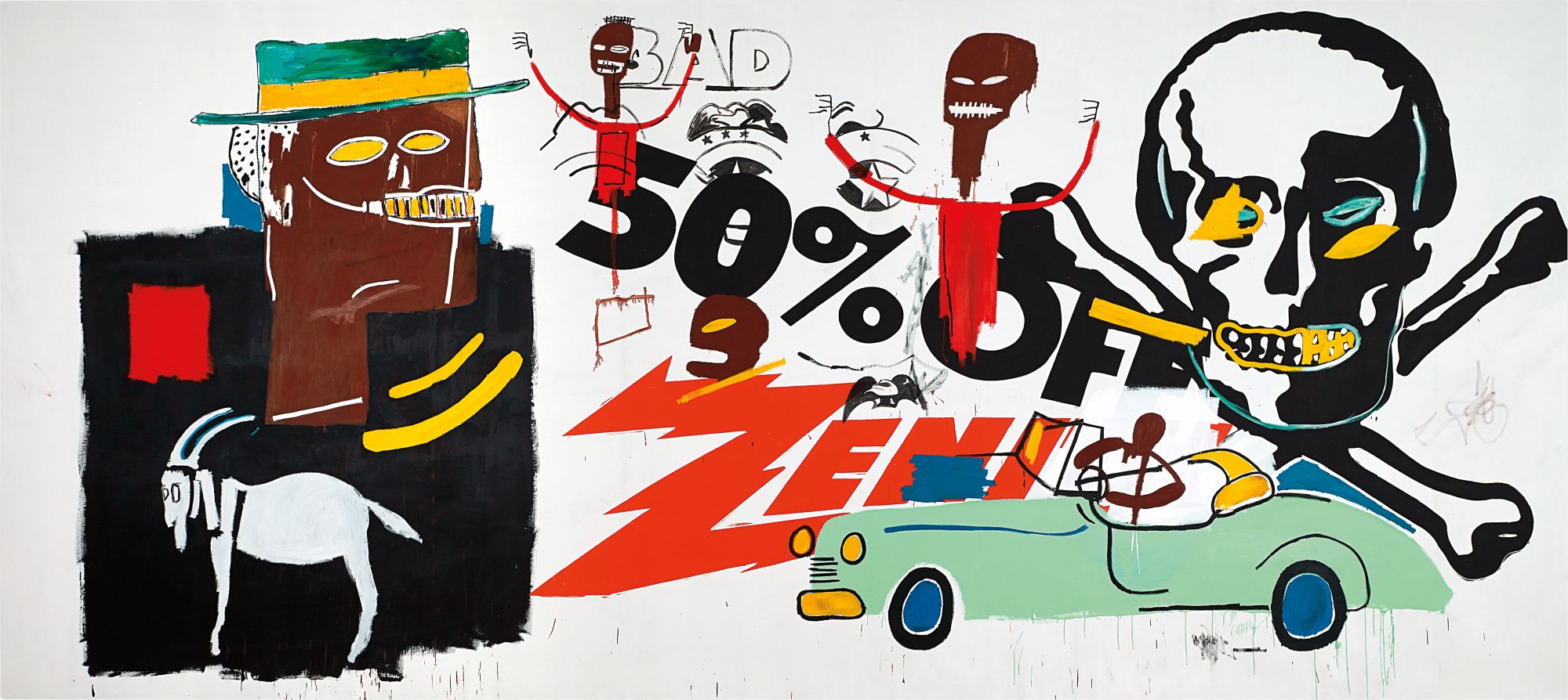 版画 Jean-Michel Basquiat and Andy Warhol $18 M. Painting by Basquiat and Warhol Heads to Sotheby's