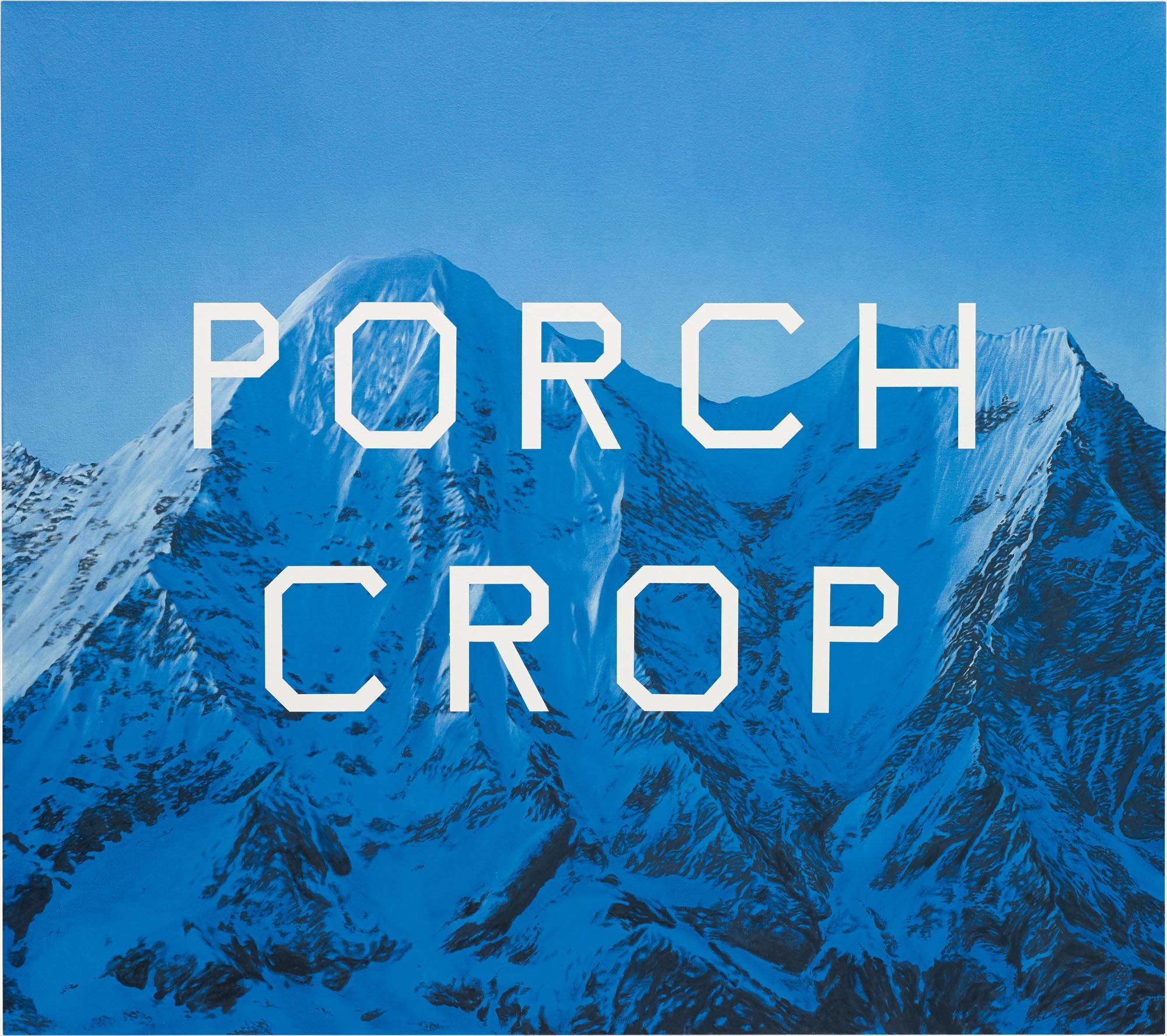 <b>ED RUSCHA</b> <i>Porch Crop,</i> 2001
