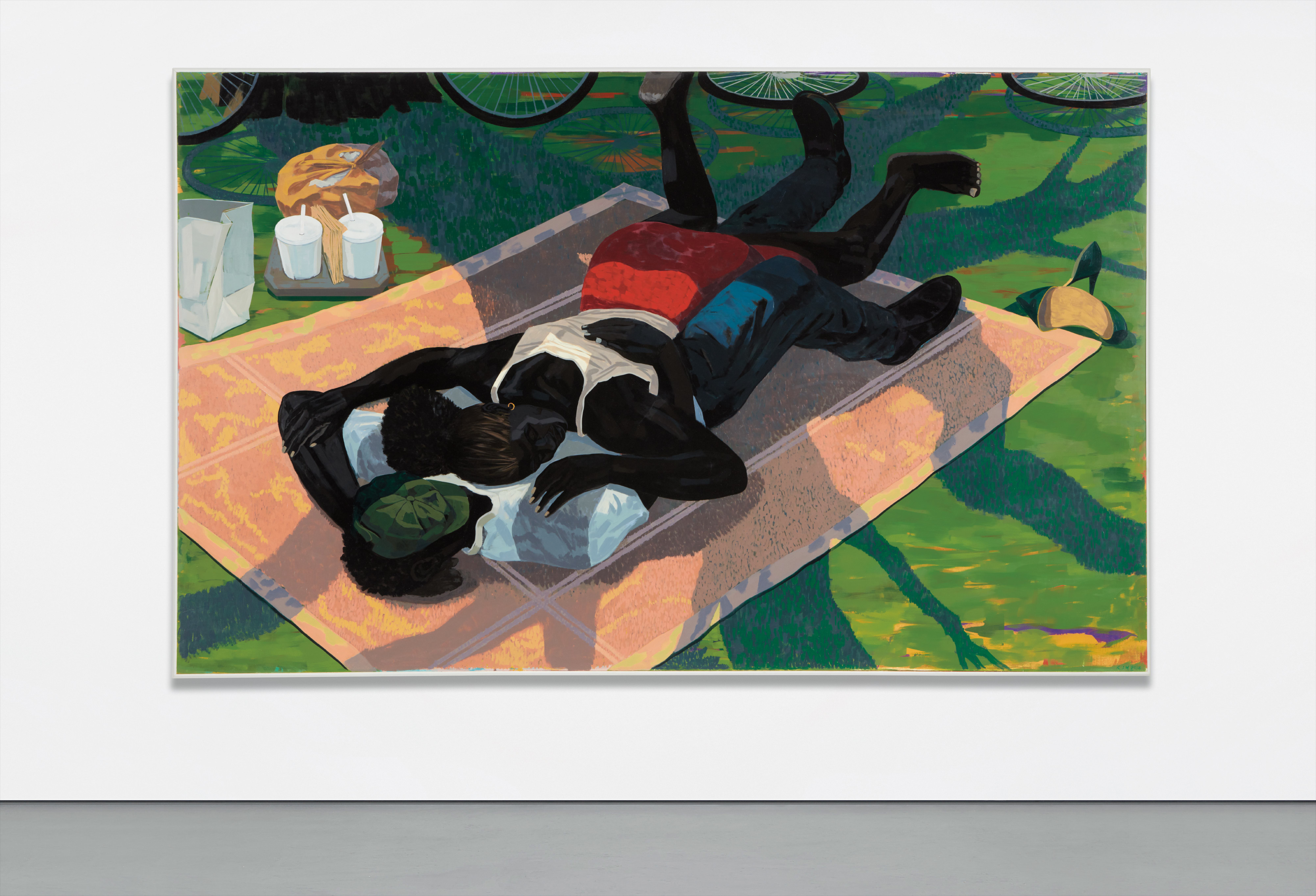 <b>KERRY JAMES MARSHALL</b> <i>Untitled (Blanket Couple)</i>, 2014